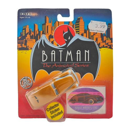 Batman The Animated Series Bruce Waynes Car ERTL Die Cast Metal Vehicle 1993 – Batman, Vintage Brands, 8 cm, 1993, pre-owned collector piece, Uncanny Collectibles Dublin Ireland