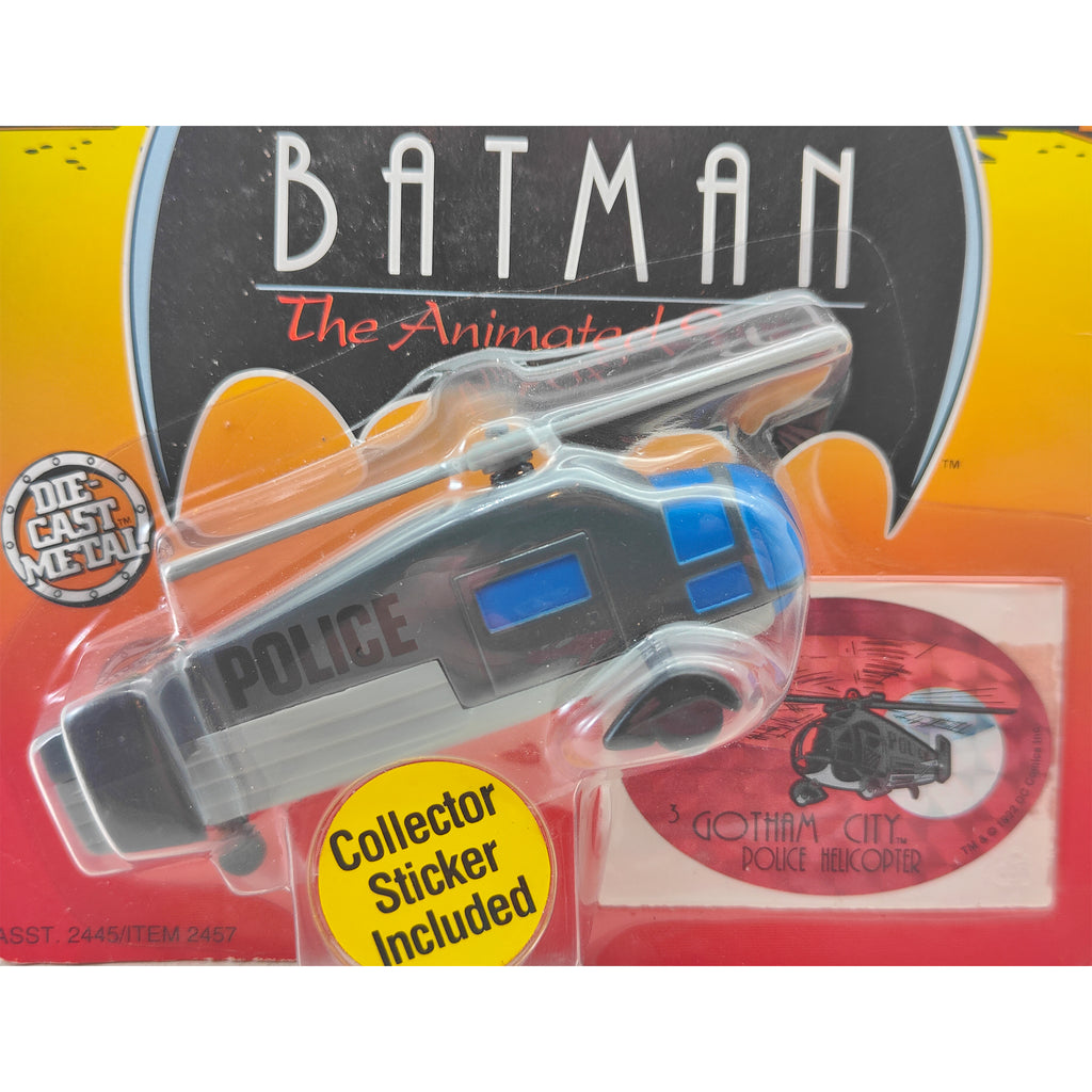 Batman The Animated Series Gotham City Police Helicopter ERTL Die Cast Metal Vehicle 1993 – Batman, Vintage Brands, 9 cm, 1993, pre-owned collector piece, Uncanny Collectibles Dublin Ireland