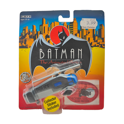 Batman The Animated Series Gotham City Police Helicopter ERTL Die Cast Metal Vehicle 1993 – Batman, Vintage Brands, 9 cm, 1993, pre-owned collector piece, Uncanny Collectibles Dublin Ireland