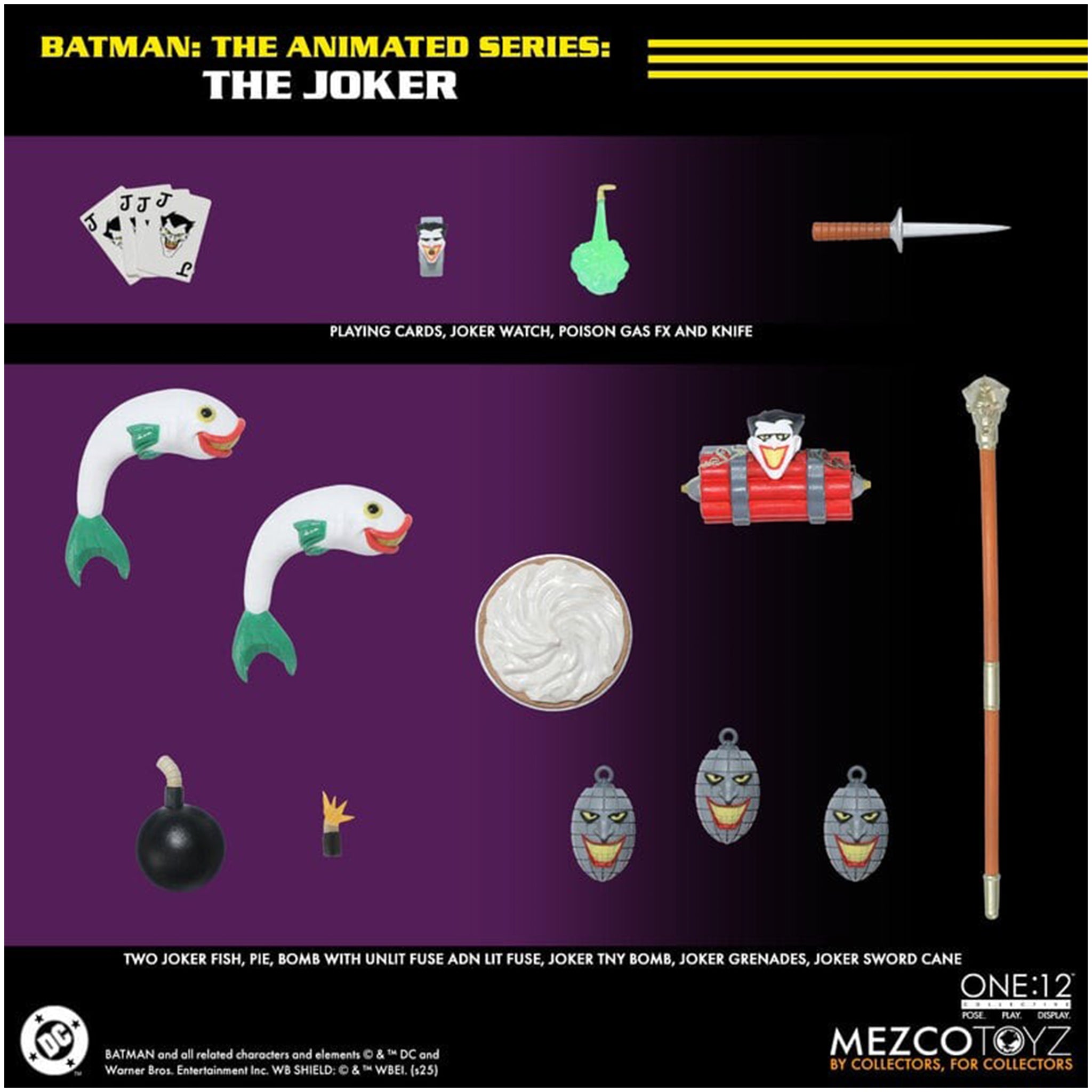 Batman The Animated Series Joker Mezco Toyz One:12 Collective Action Figure – photo 10 of 10