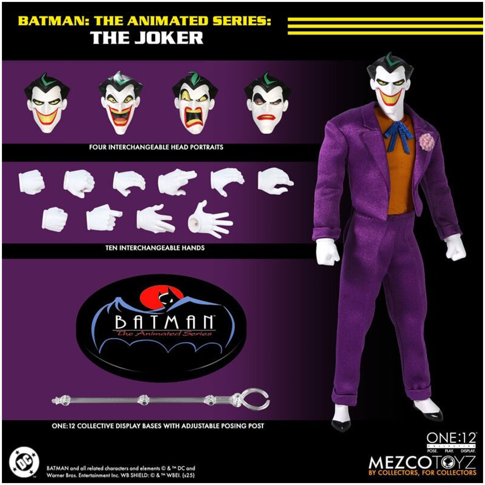Batman The Animated Series Joker Mezco Toyz One:12 Collective Action Figure, 17cm, 2024, new
