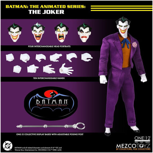 Batman The Animated Series Joker Mezco Toyz One:12 Collective Action Figure, 17cm, 2024, new