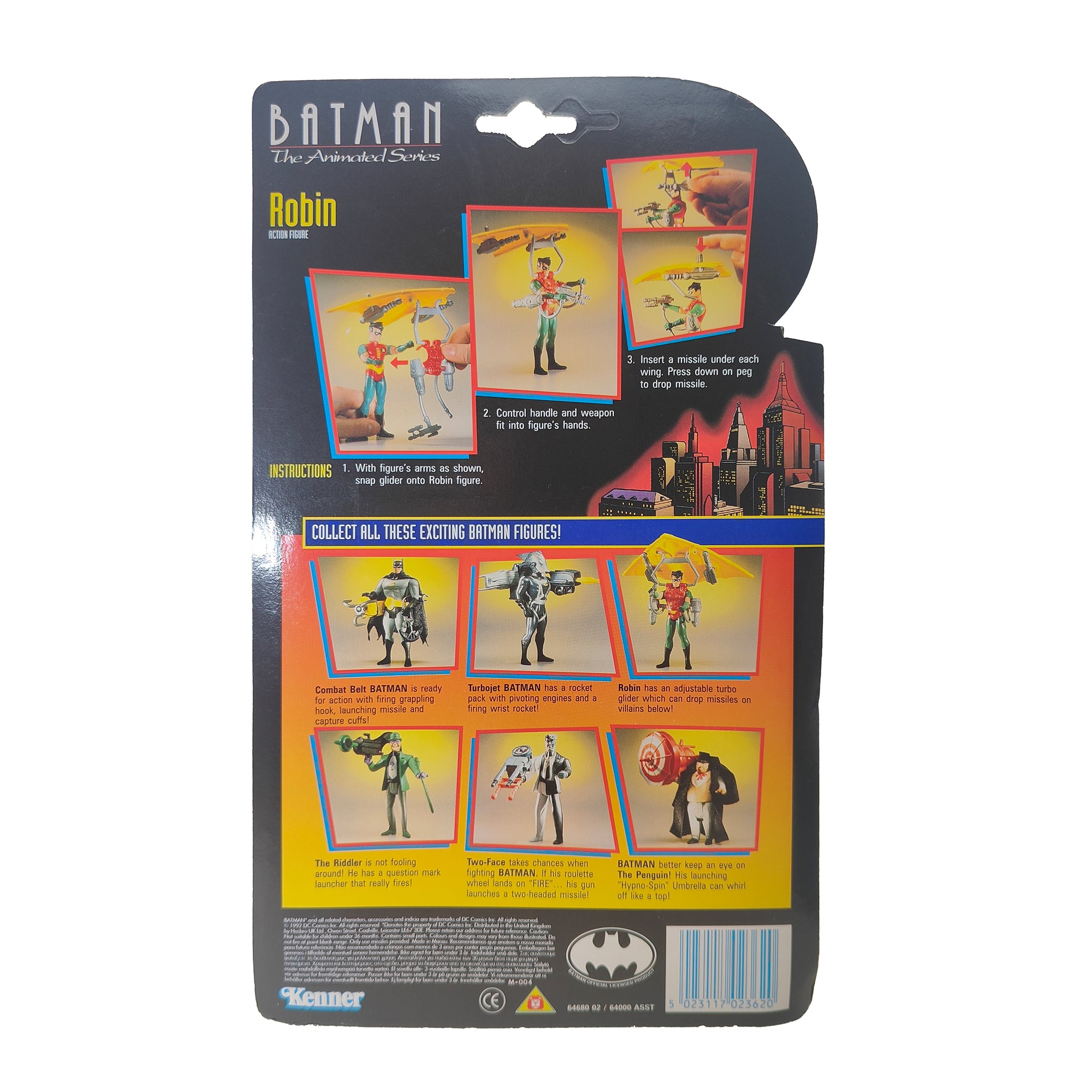 Batman The Animated Series Robin With Turbo Glider Kenner Action Figure 1992