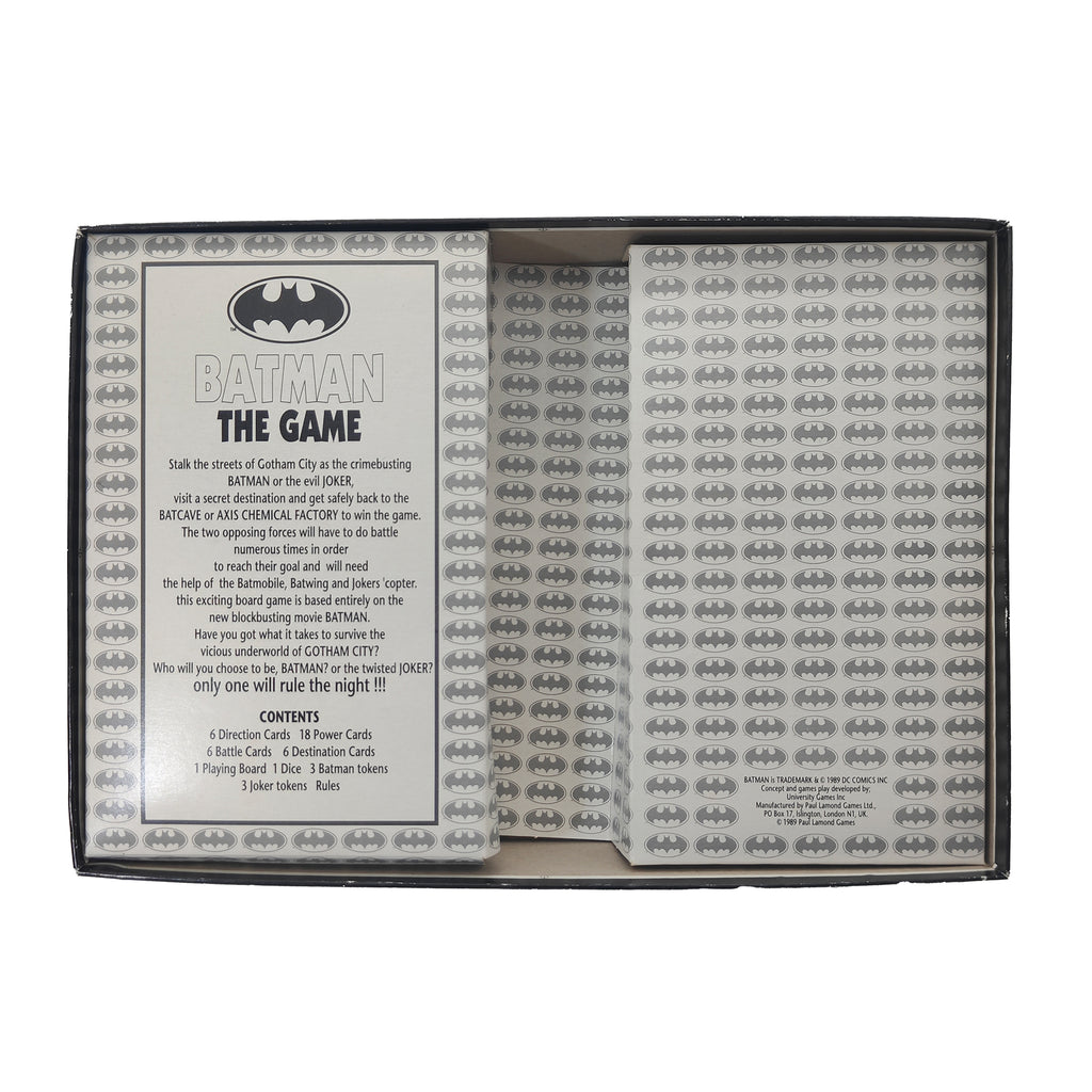 Batman The Game 1989 Movie Board Game Paul Lamond DC Comics
