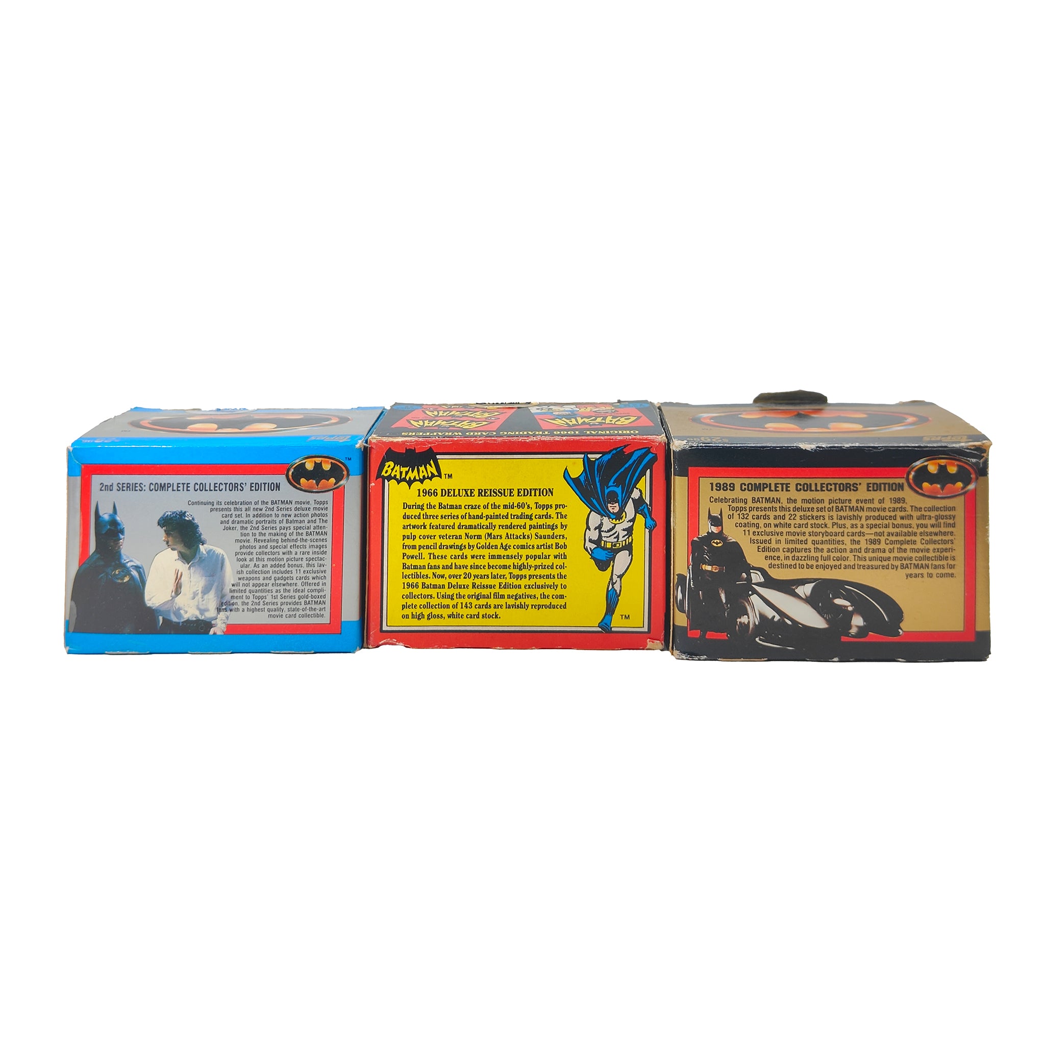 Batman Topps Trading Cards Bundle 1989 Movie Series 1 and 2 and 1966 Reissue
