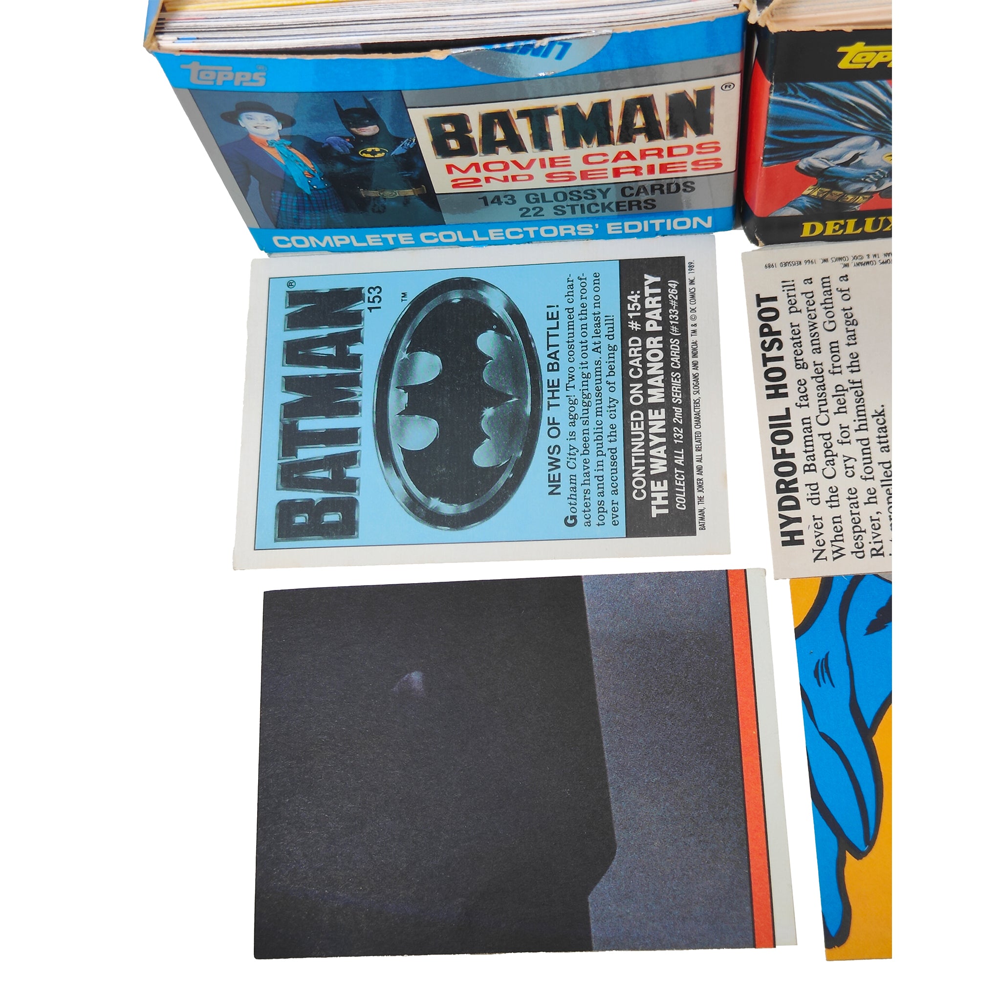 Batman Topps Trading Cards Bundle 1989 Movie Series 1 and 2 and 1966 Reissue