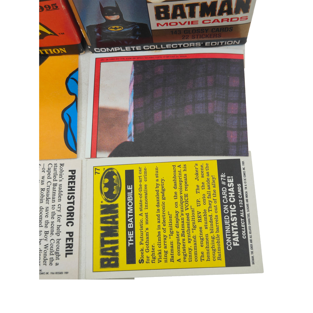 Batman Topps Trading Cards Bundle 1989 Movie Series 1 and 2 and 1966 Reissue
