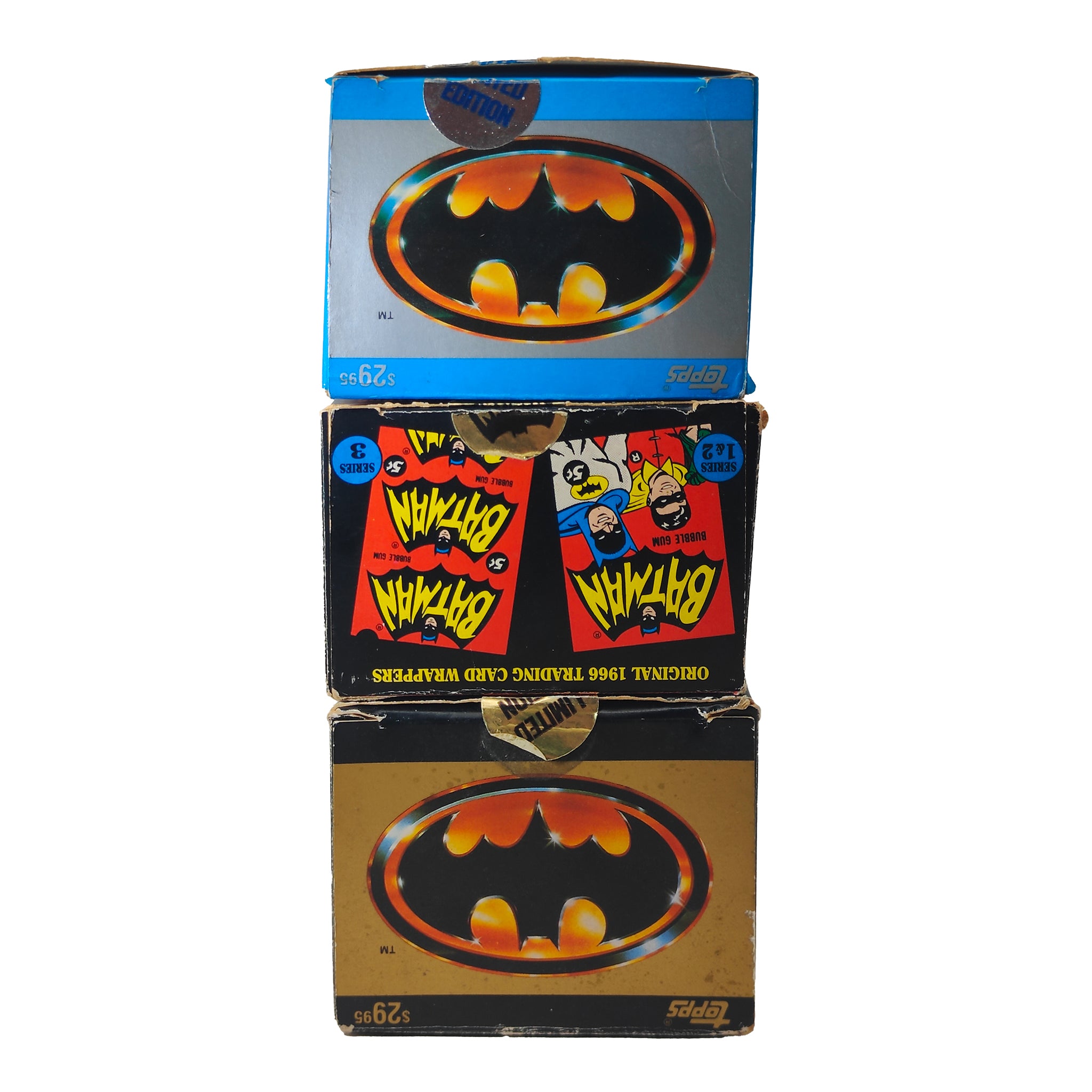 Batman Topps Trading Cards Bundle 1989 Movie Series 1 and 2 and 1966 Reissue