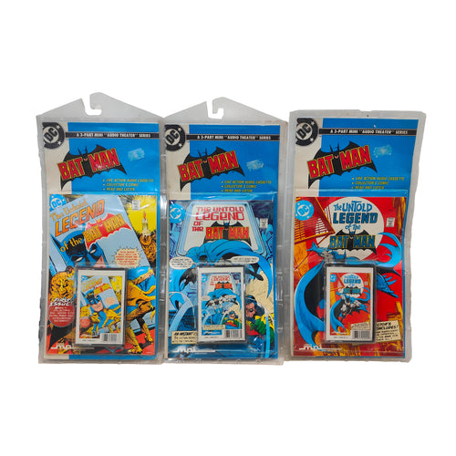 Batman Untold Legend MPI Audio Cassette and Comic Complete 3 Pack 1989, pre-owned