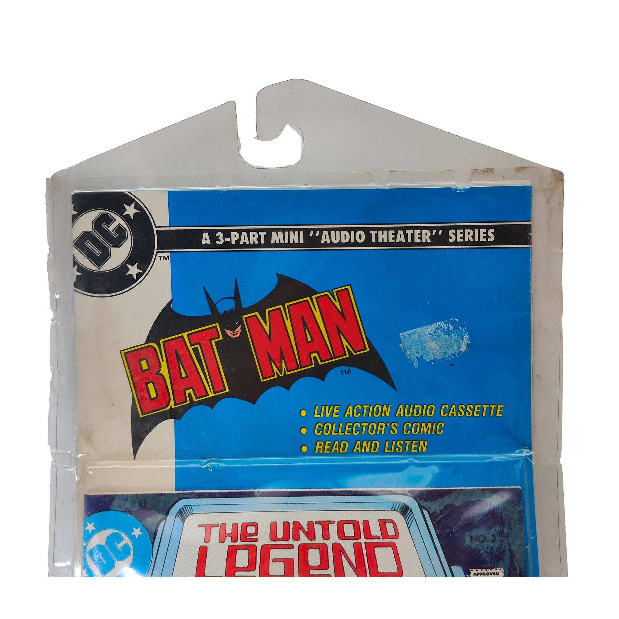 Batman Untold Legend MPI Audio Cassette and Comic Complete 3 Pack 1989