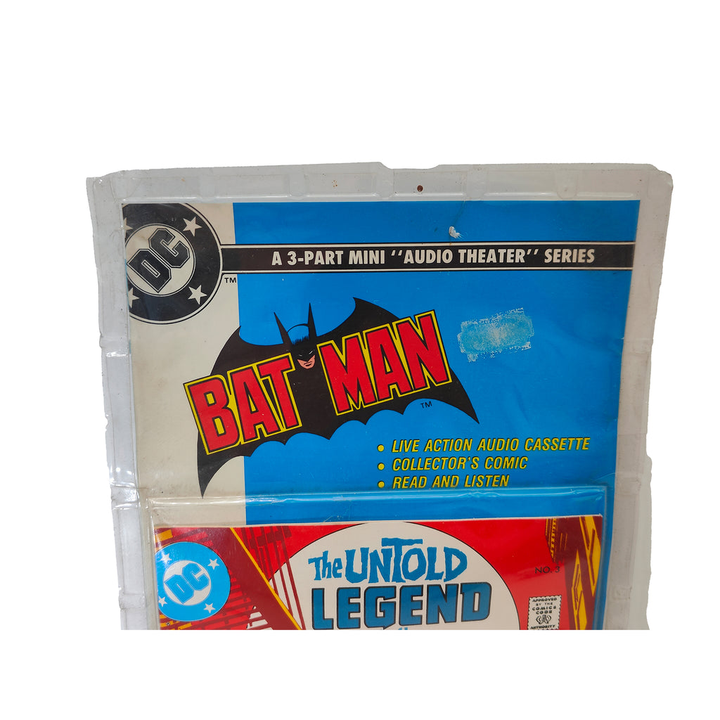 Batman Untold Legend MPI Audio Cassette and Comic Complete 3 Pack 1989