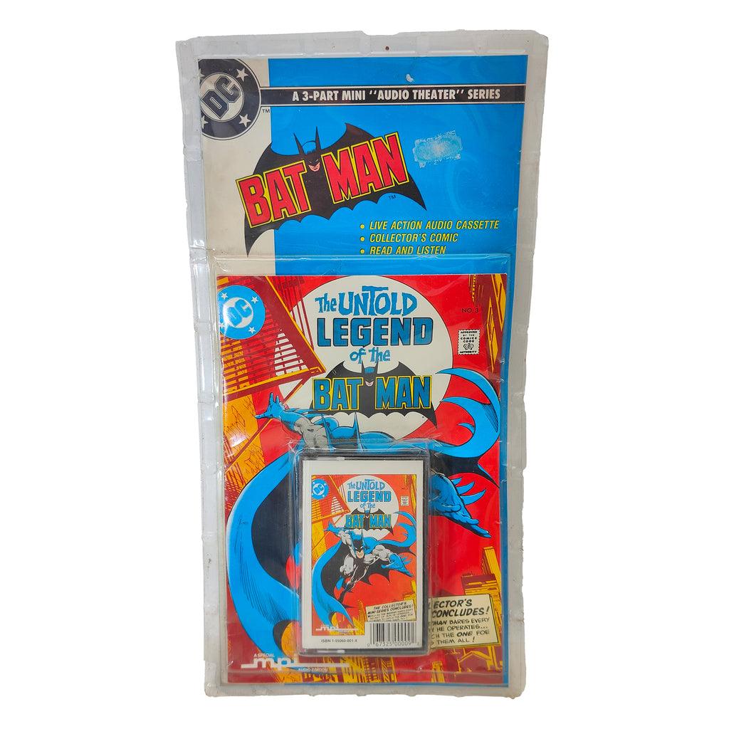 Batman Untold Legend MPI Audio Cassette and Comic Complete 3 Pack 1989