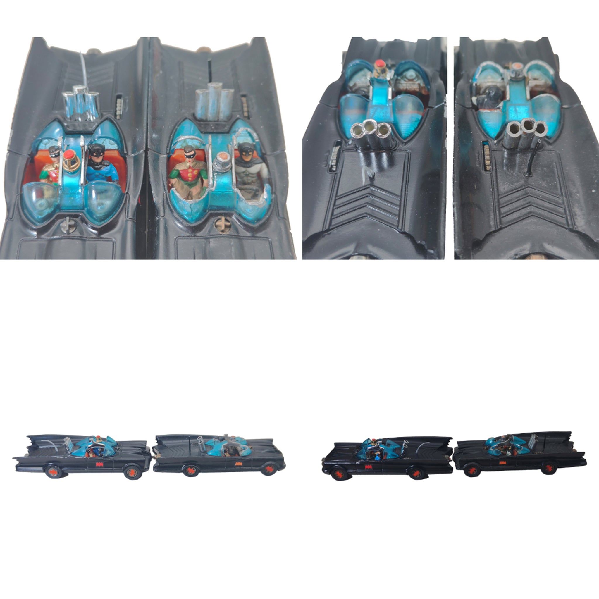 Batmobile Rocket Firing Batmobile with Batman and Robin Corgi Toys 267 Bundle – Batman, Corgi, 13 cm, pre-owned collector piece, Uncanny Collectibles Dublin Ireland