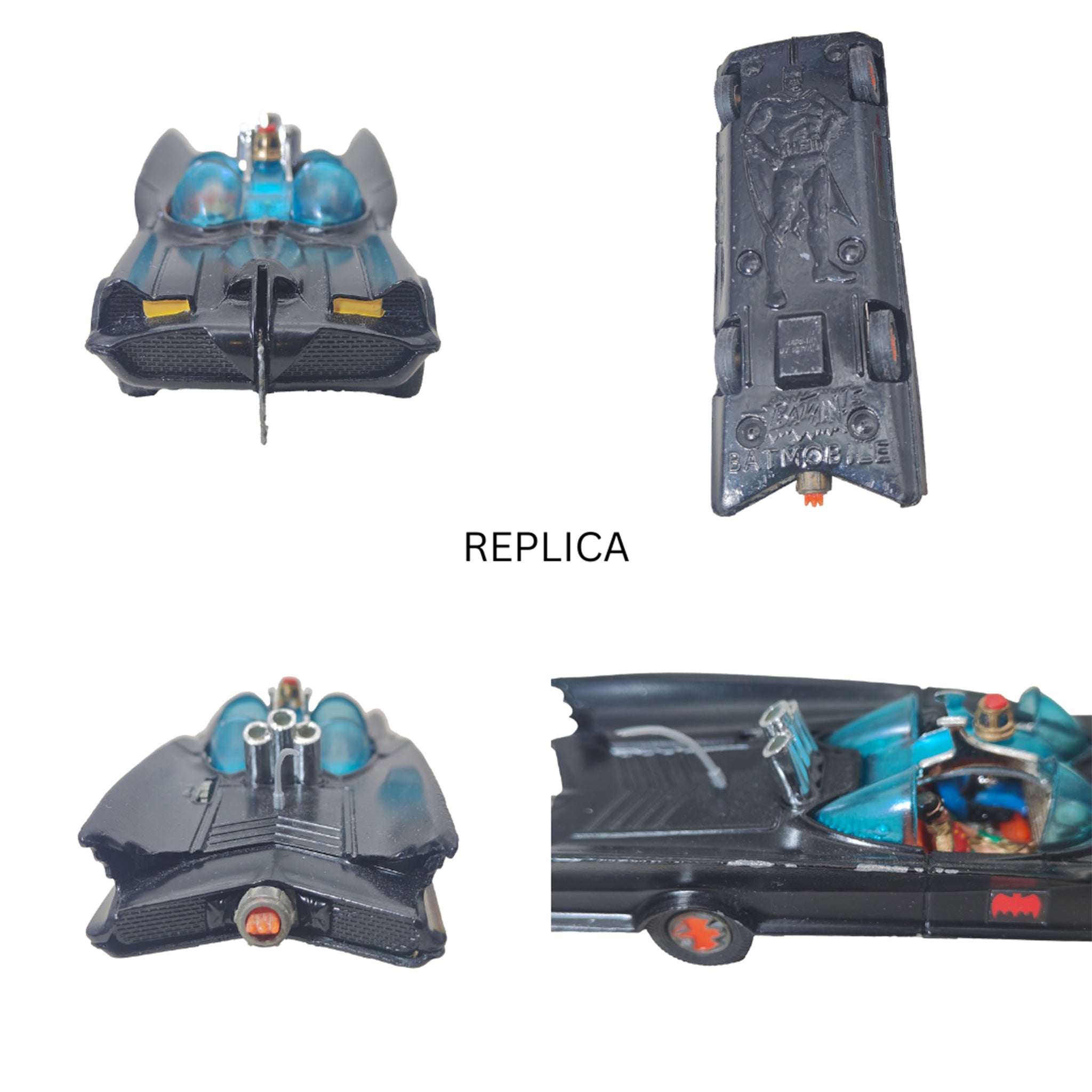 Batmobile Rocket Firing Batmobile with Batman and Robin Corgi Toys 267 Bundle – Batman, Corgi, 13 cm, pre-owned collector piece, Uncanny Collectibles Dublin Ireland