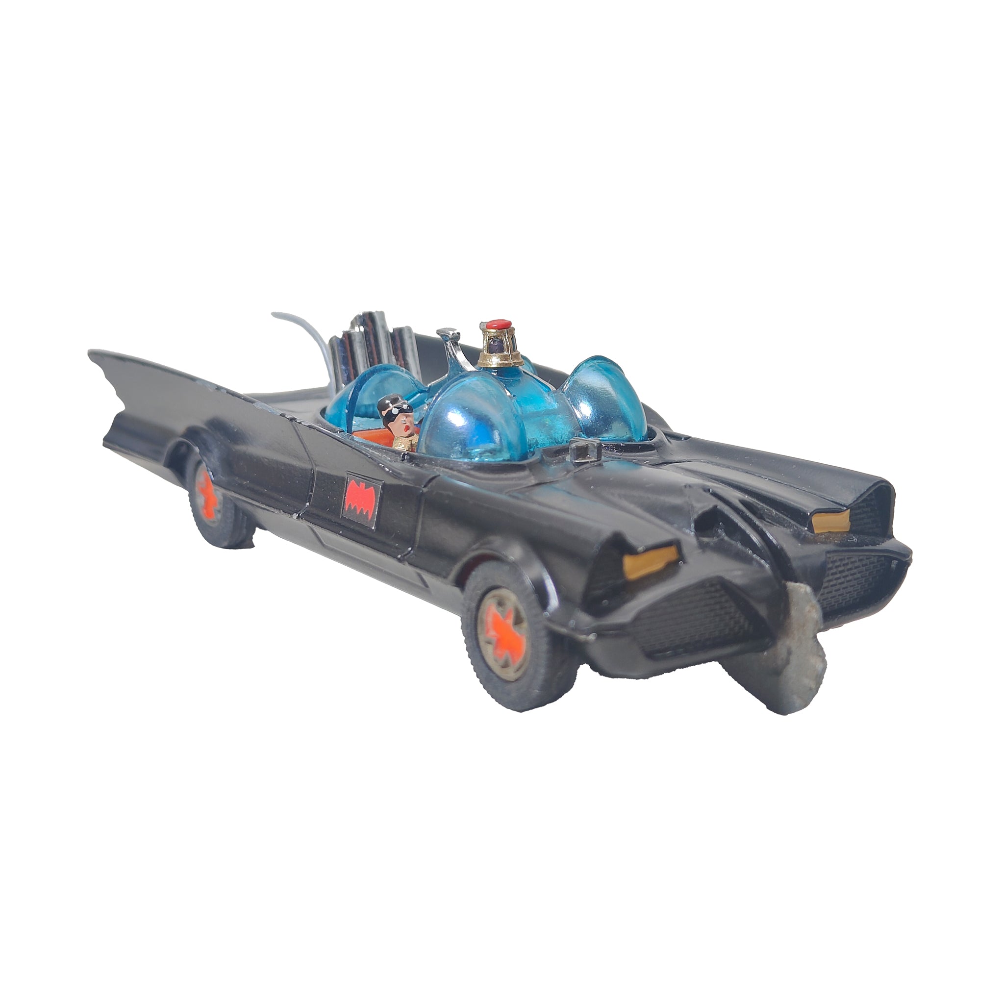 Batmobile Rocket Firing Batmobile with Batman and Robin Corgi Toys 267 Bundle – Batman, Corgi, 13 cm, pre-owned collector piece, Uncanny Collectibles Dublin Ireland
