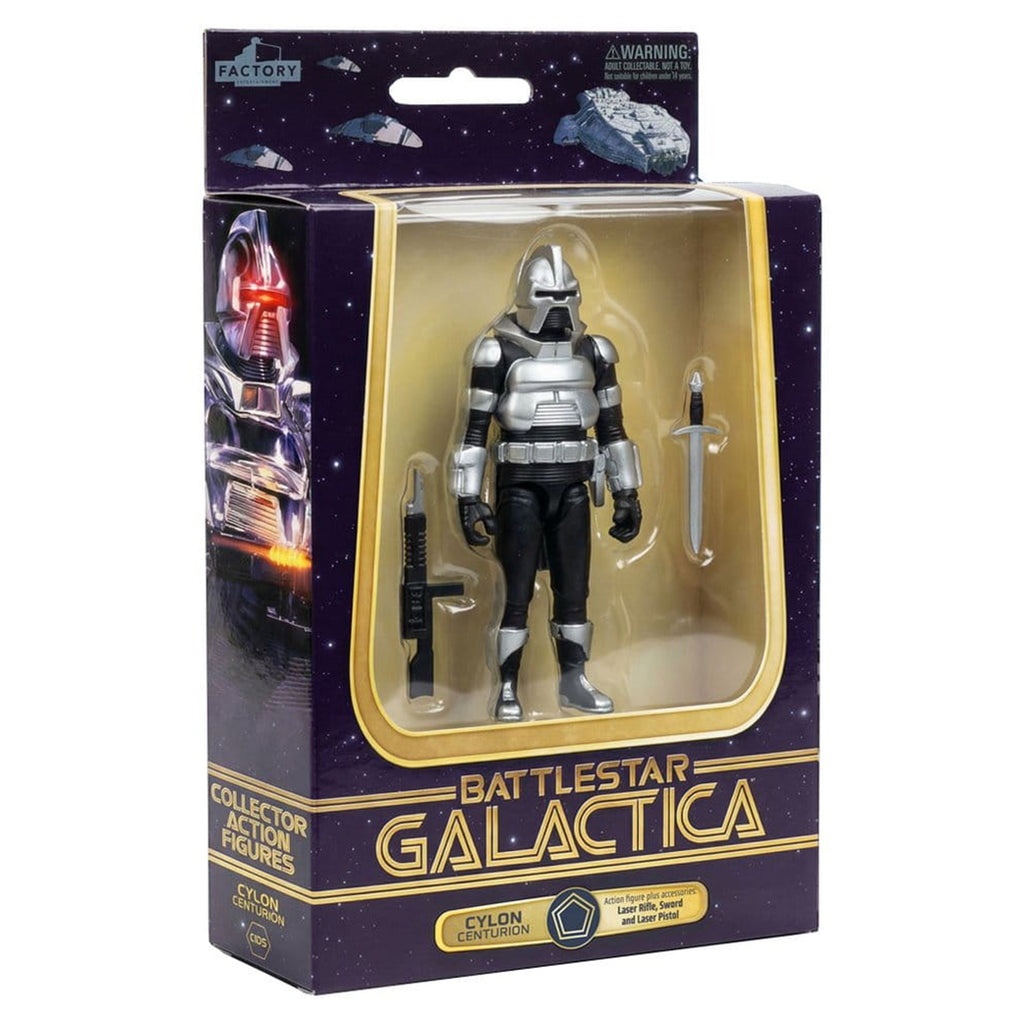 Battlestar Galactica Cylon Centurion Factory Entertainment Action Figure – TV Icons & Heroes, Factory Entertainment, 10 cm, brand new collector item, Uncanny Collectibles Dublin Ireland