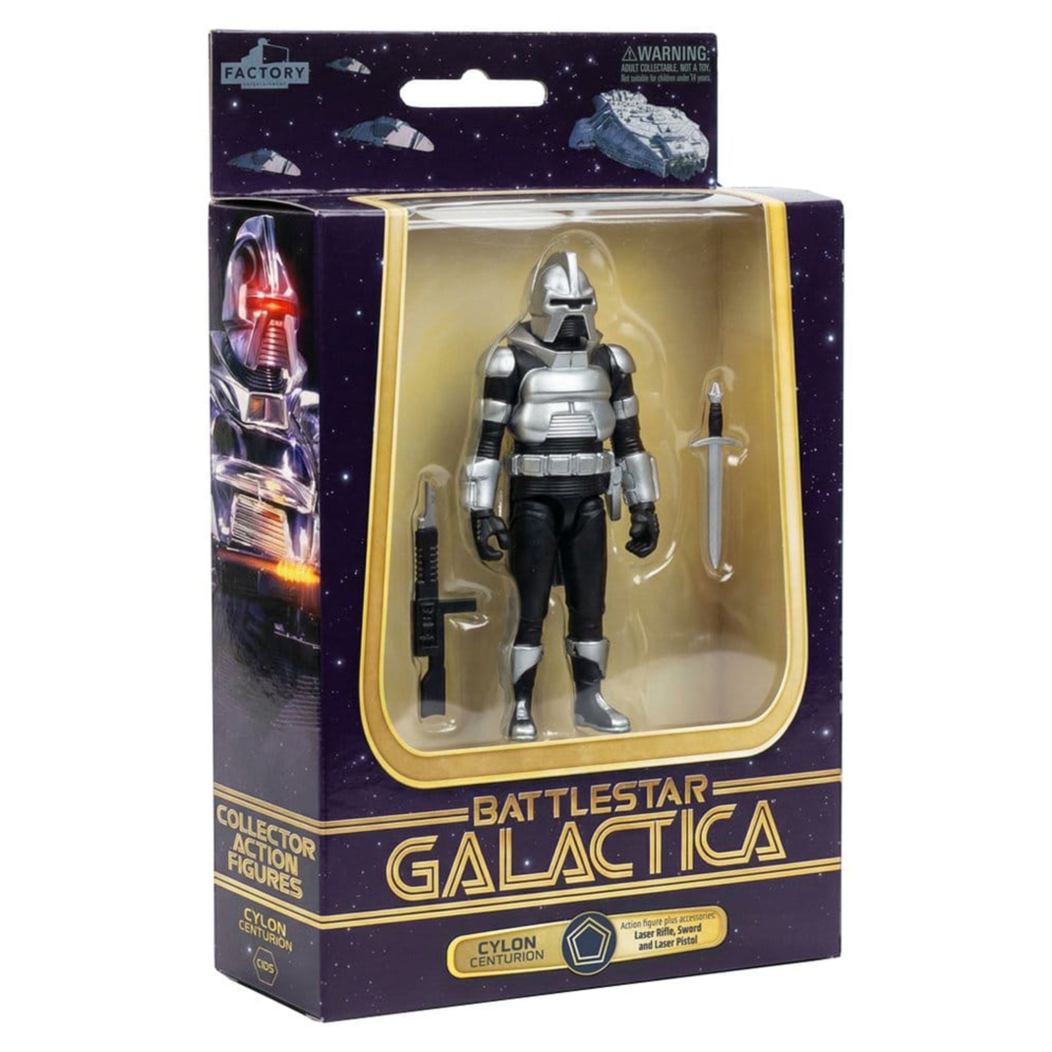 Battlestar Galactica Cylon Centurion Factory Entertainment Action Figure – TV Icons & Heroes, Factory Entertainment, 10 cm, brand new collector item, Uncanny Collectibles Dublin Ireland