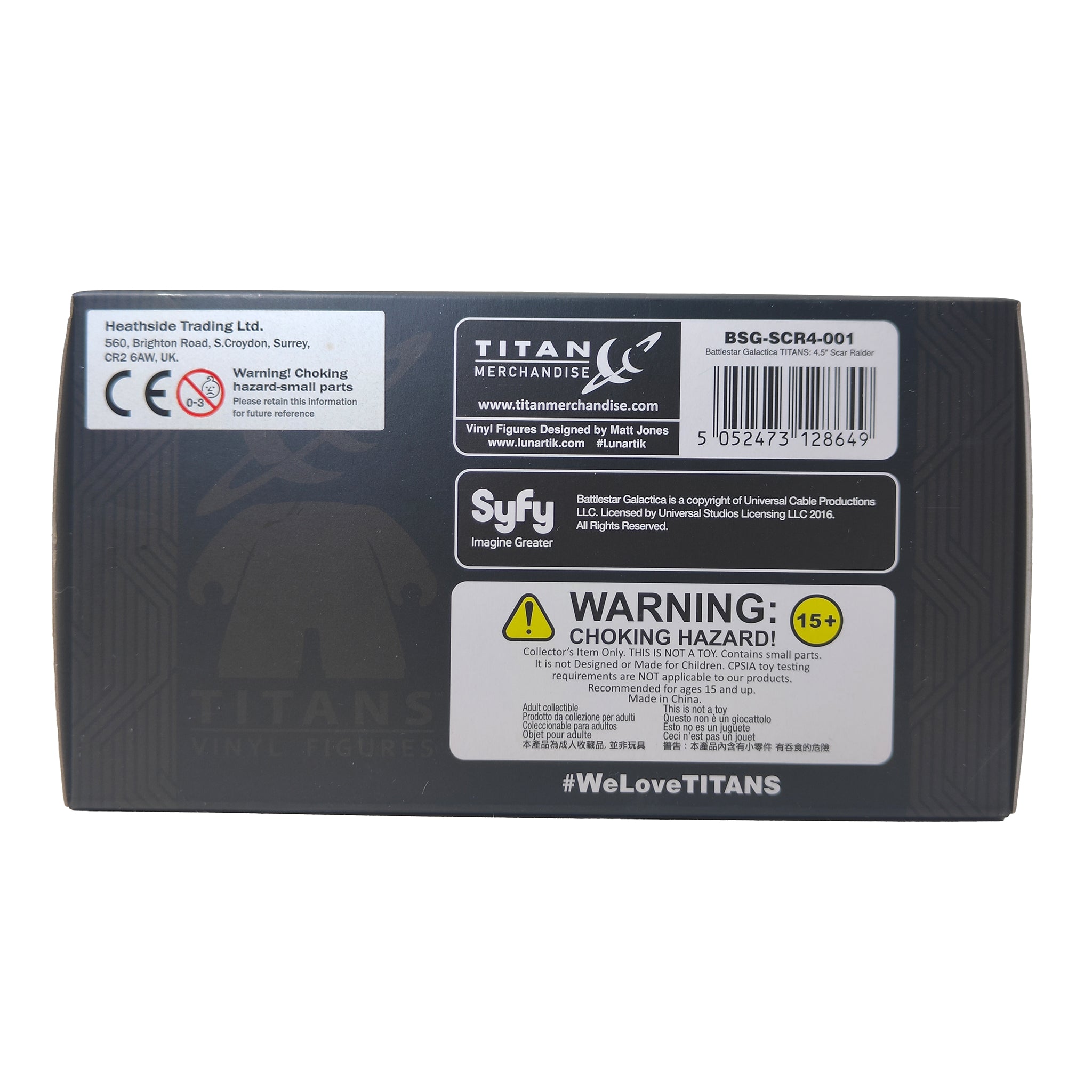 Battlestar Galactica Cylon Raider Exclusive Titans Vinyl Collectible 2016 11cm – TV Icons & Heroes, Titans, 11 cm, 2016, pre-owned collector piece, Uncanny Collectibles Dublin Ireland