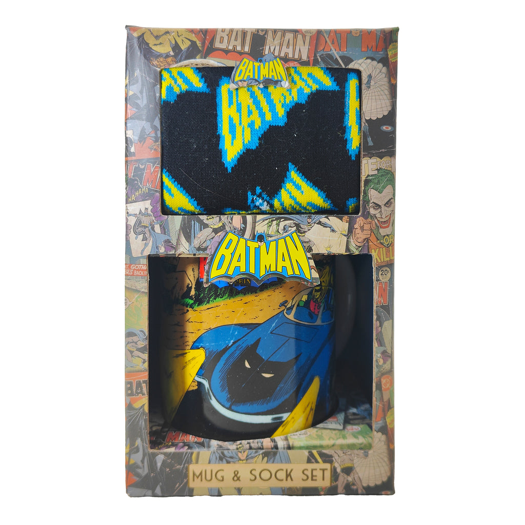 BB Designs DC Comics Batman Ceramic Mug and Sock Gift Set – TV Icons & Heroes, Vintage Brands, -, pre-owned collector piece, Uncanny Collectibles Dublin Ireland
