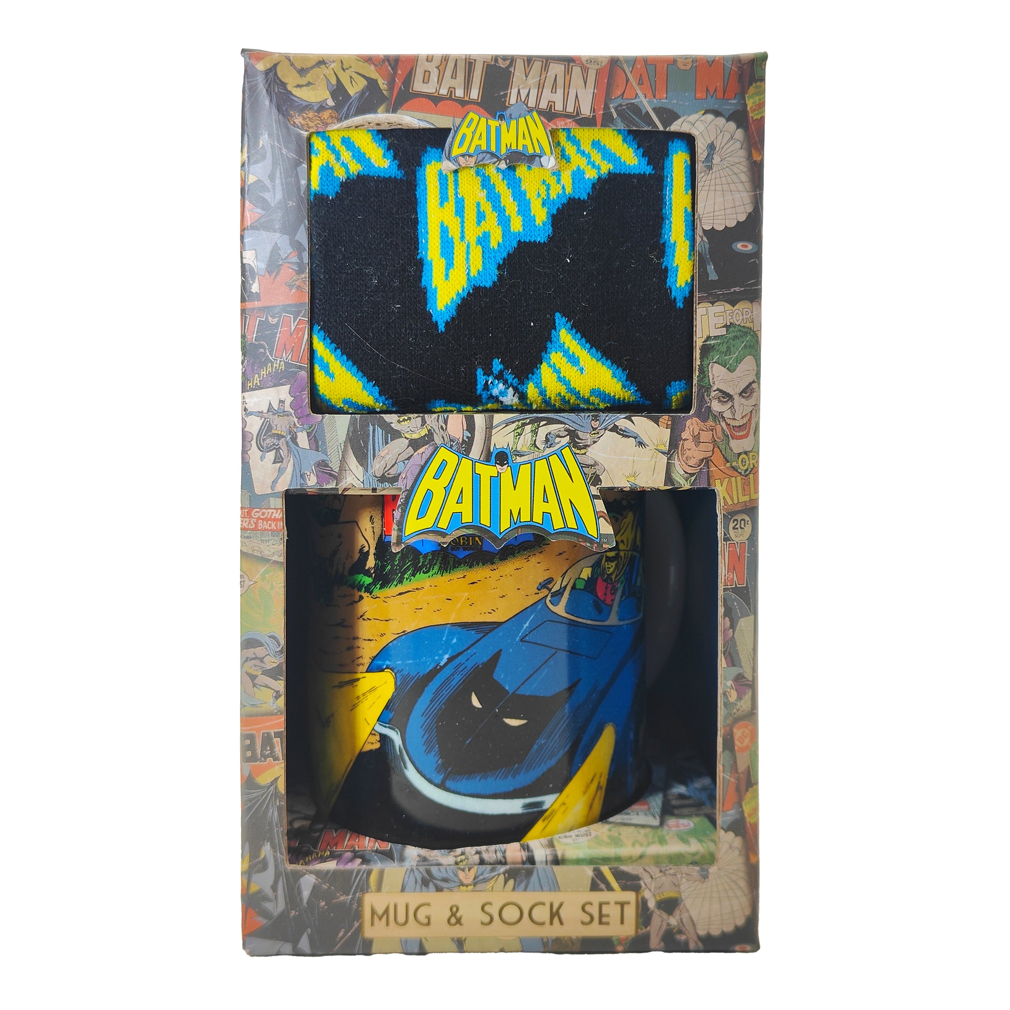 BB Designs DC Comics Batman Ceramic Mug and Sock Gift Set – TV Icons & Heroes, Vintage Brands, -, pre-owned collector piece, Uncanny Collectibles Dublin Ireland