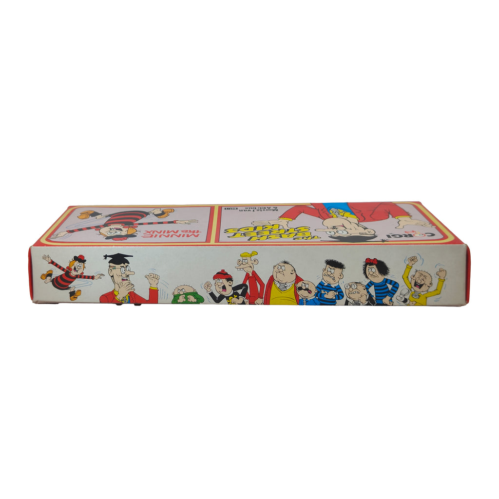 Beano Bash Street Kids Minnie the Minx Corgi AEC Bus and Morris J Van Set