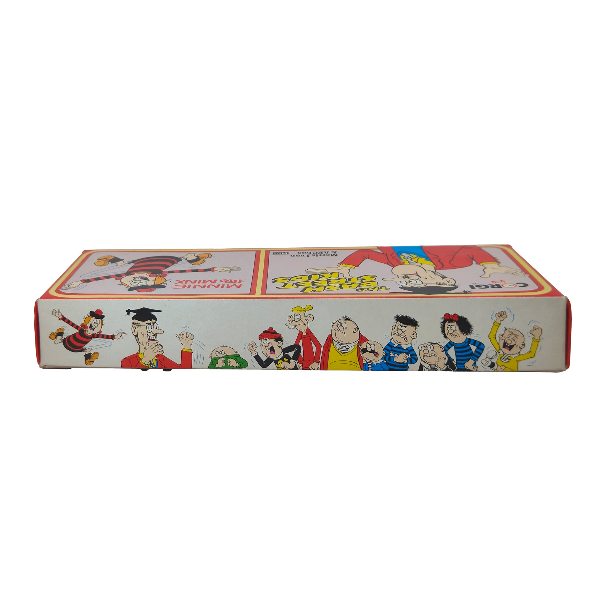 Beano Bash Street Kids Minnie the Minx Corgi AEC Bus and Morris J Van Set