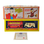 Beano Bash Street Kids Minnie the Minx Corgi AEC Bus and Morris J Van Set