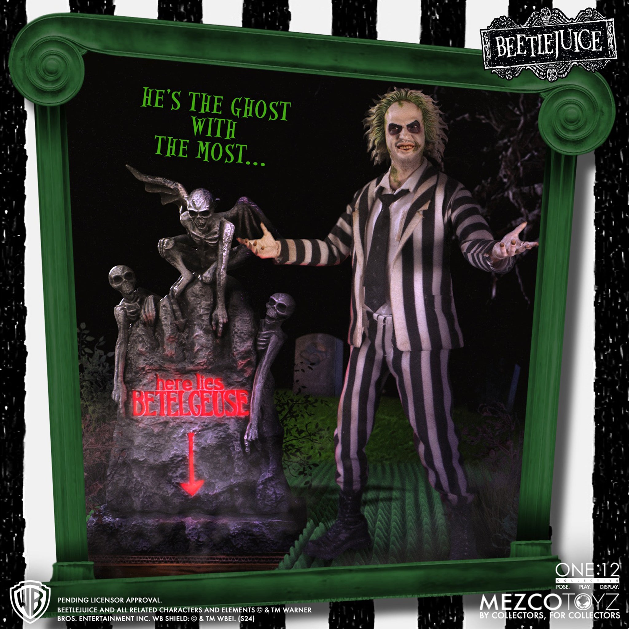 Beetlejuice 1988 Mezco Toyz One:12 Collective Action Figure – photo 2 of 16