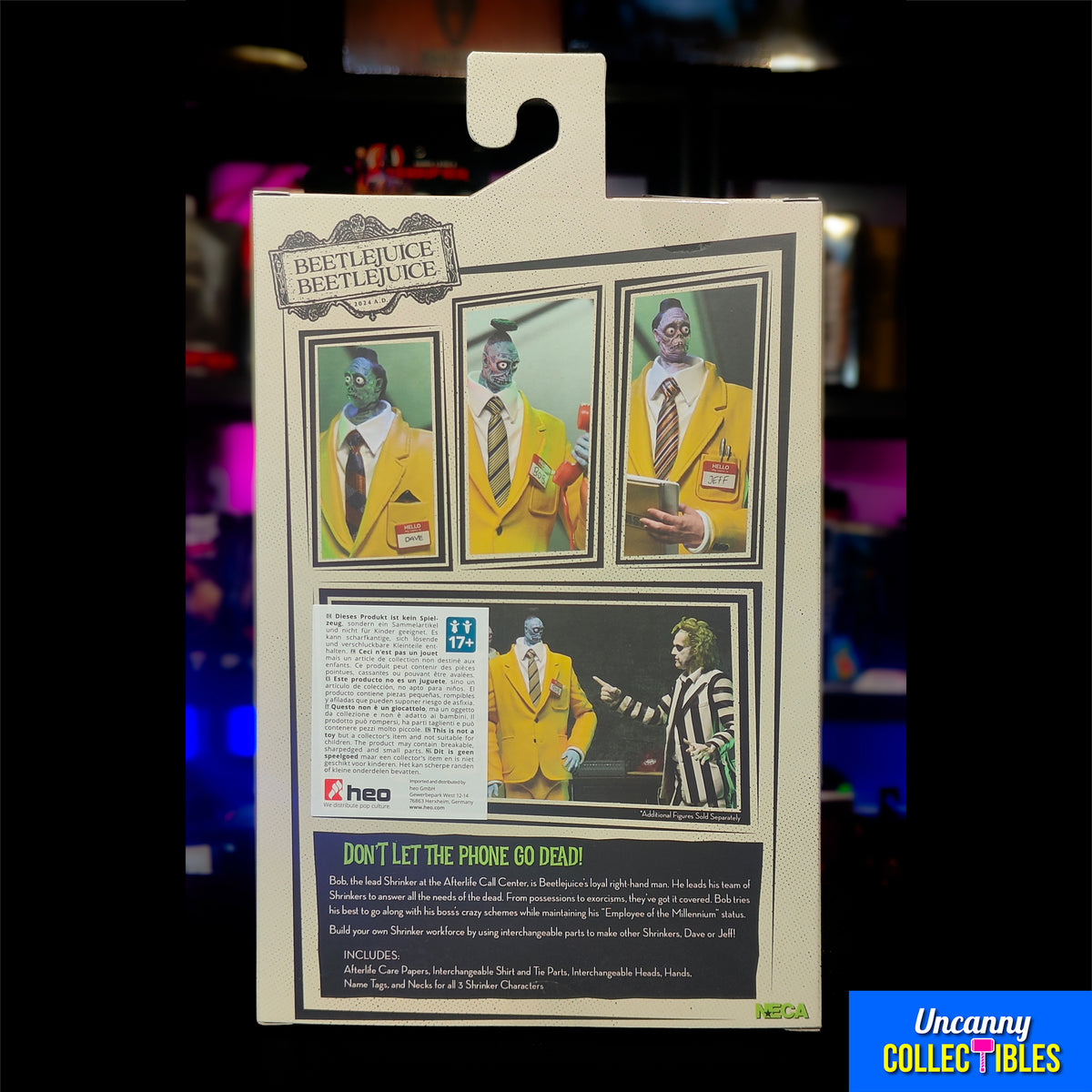 Beetlejuice 2024 Ultimate Bob Shrinker NECA Action Figure