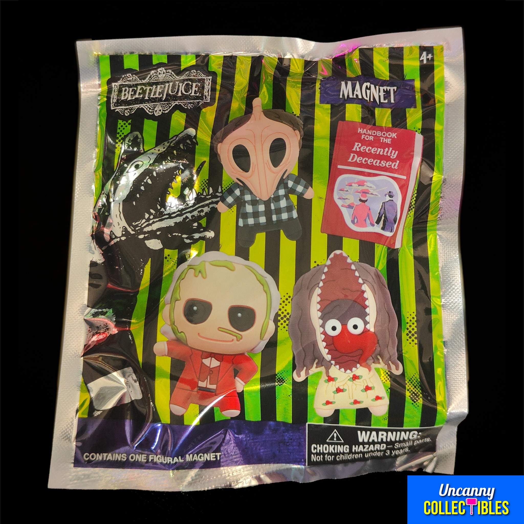 Beetlejuice 3D Magnet Series 1 - Individual Blind Bag – Beetlejuice, Monogram International, 3 cm, 2024, brand new collector item, Uncanny Collectibles Dublin Ireland