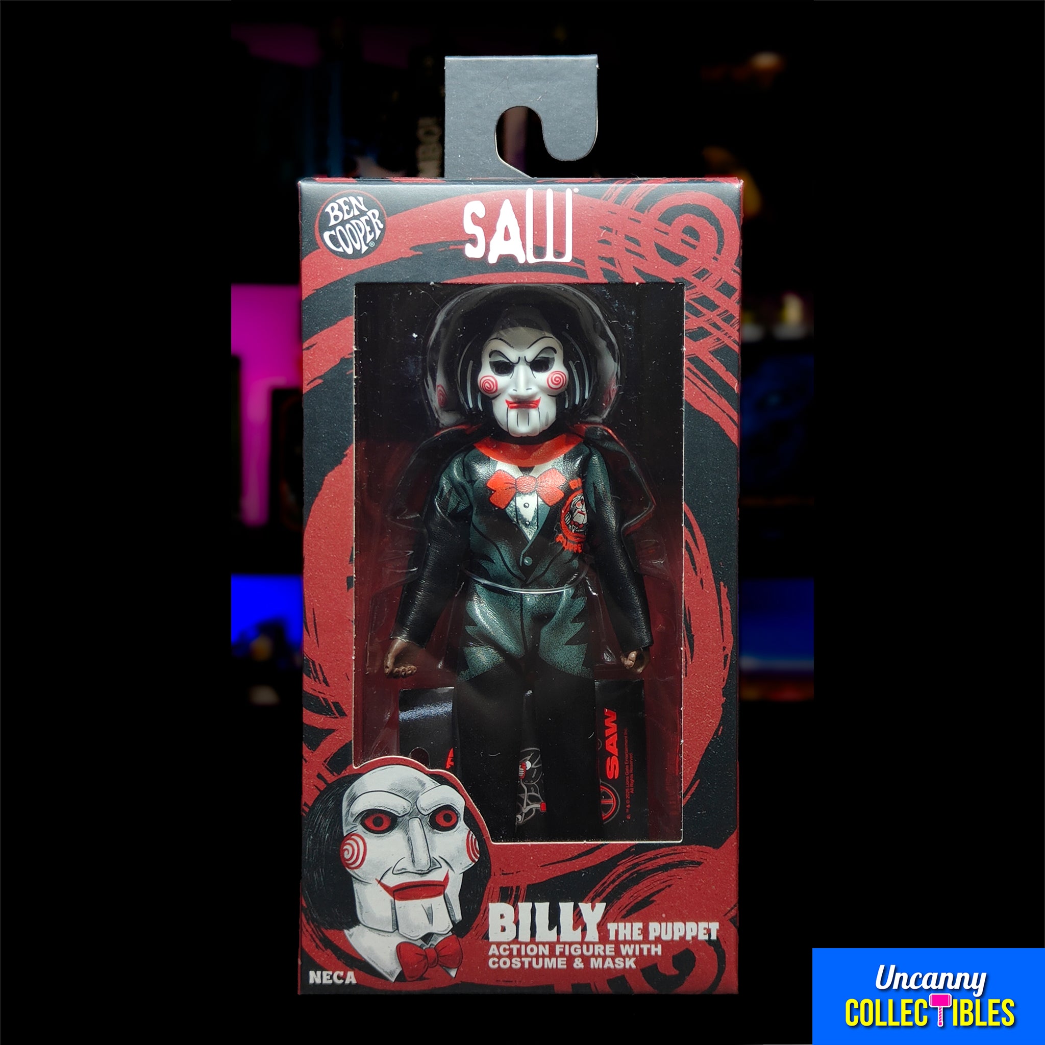 Ben Cooper X Saw Billy The Puppet Action Figure 15cm – Saw, NECA, 15 cm, brand new collector item, Uncanny Collectibles Dublin Ireland