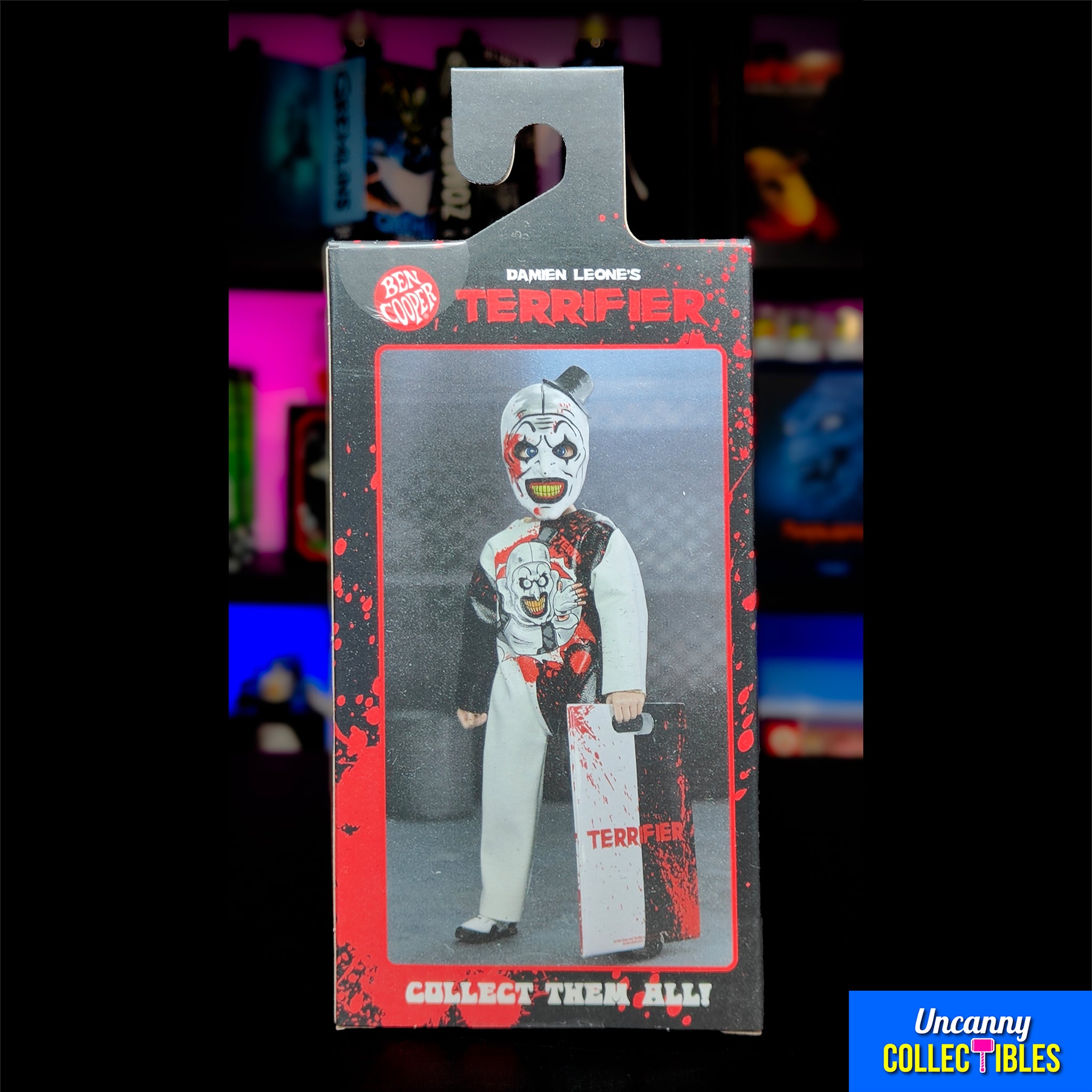 Ben Cooper X Terrifier Art The Clown Action Figure 15cm – Terrifier, NECA, 15 cm, brand new collector item, Uncanny Collectibles Dublin Ireland