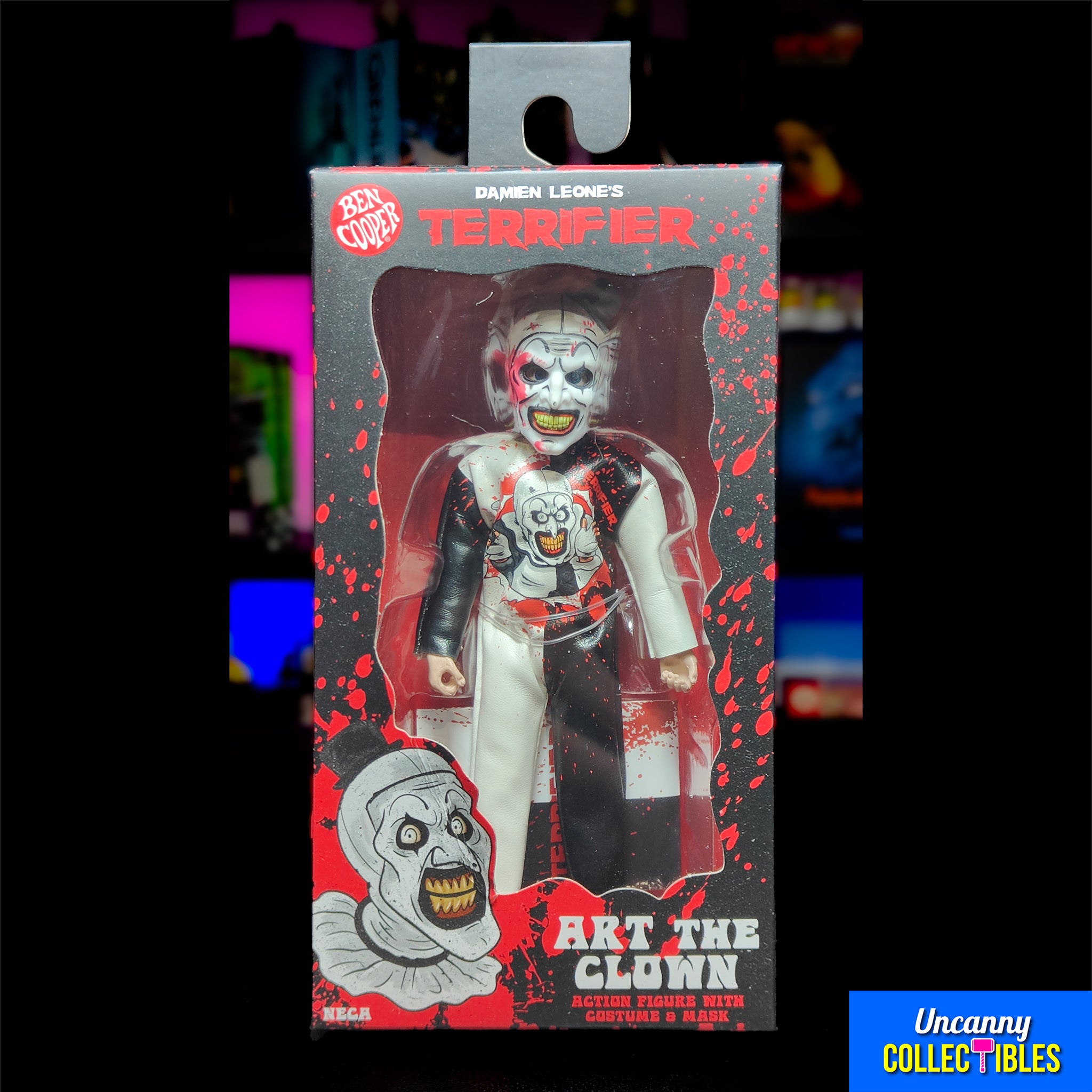 Ben Cooper X Terrifier Art The Clown Action Figure 15cm – Terrifier, NECA, 15 cm, brand new collector item, Uncanny Collectibles Dublin Ireland