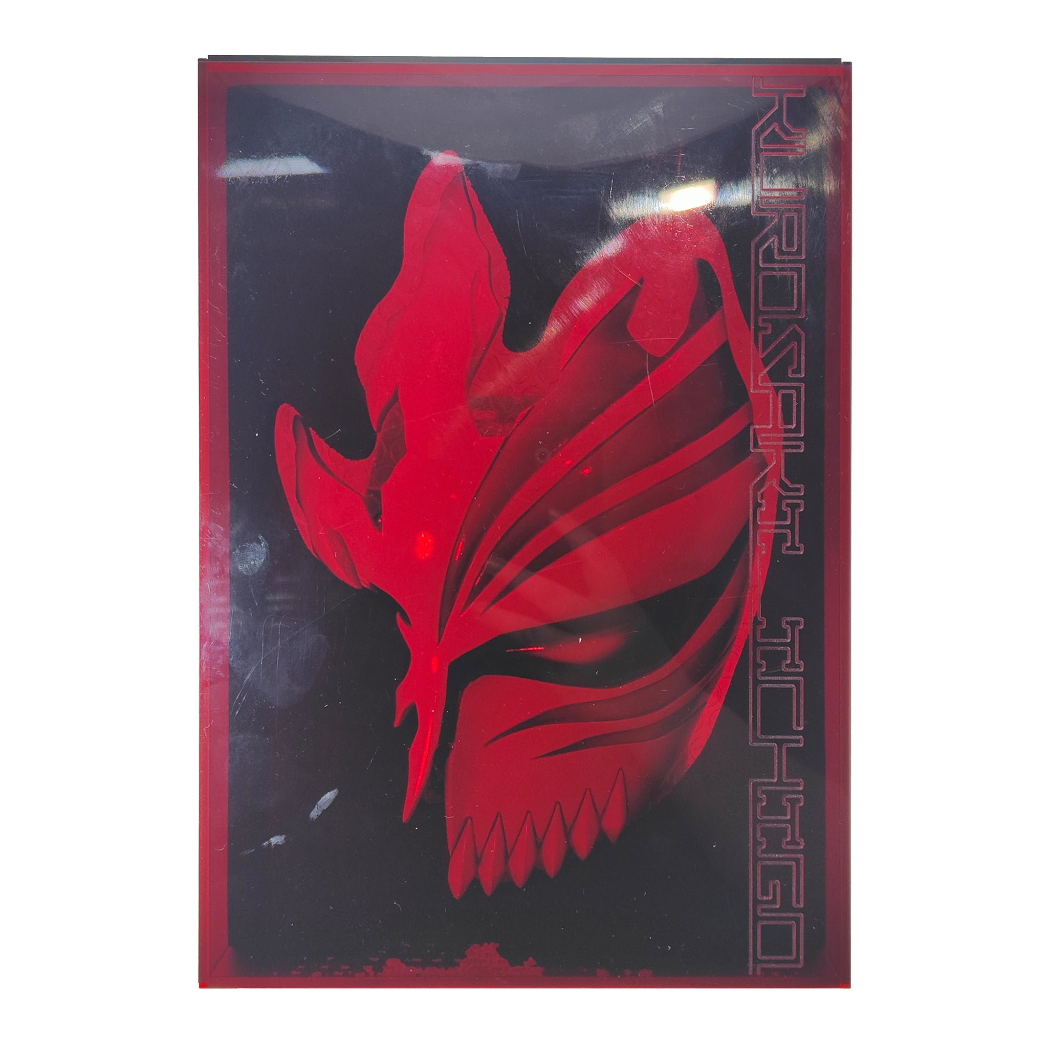 Bleach Ichigo Kurosaki Hollow Mask Prop Replica In Display Case