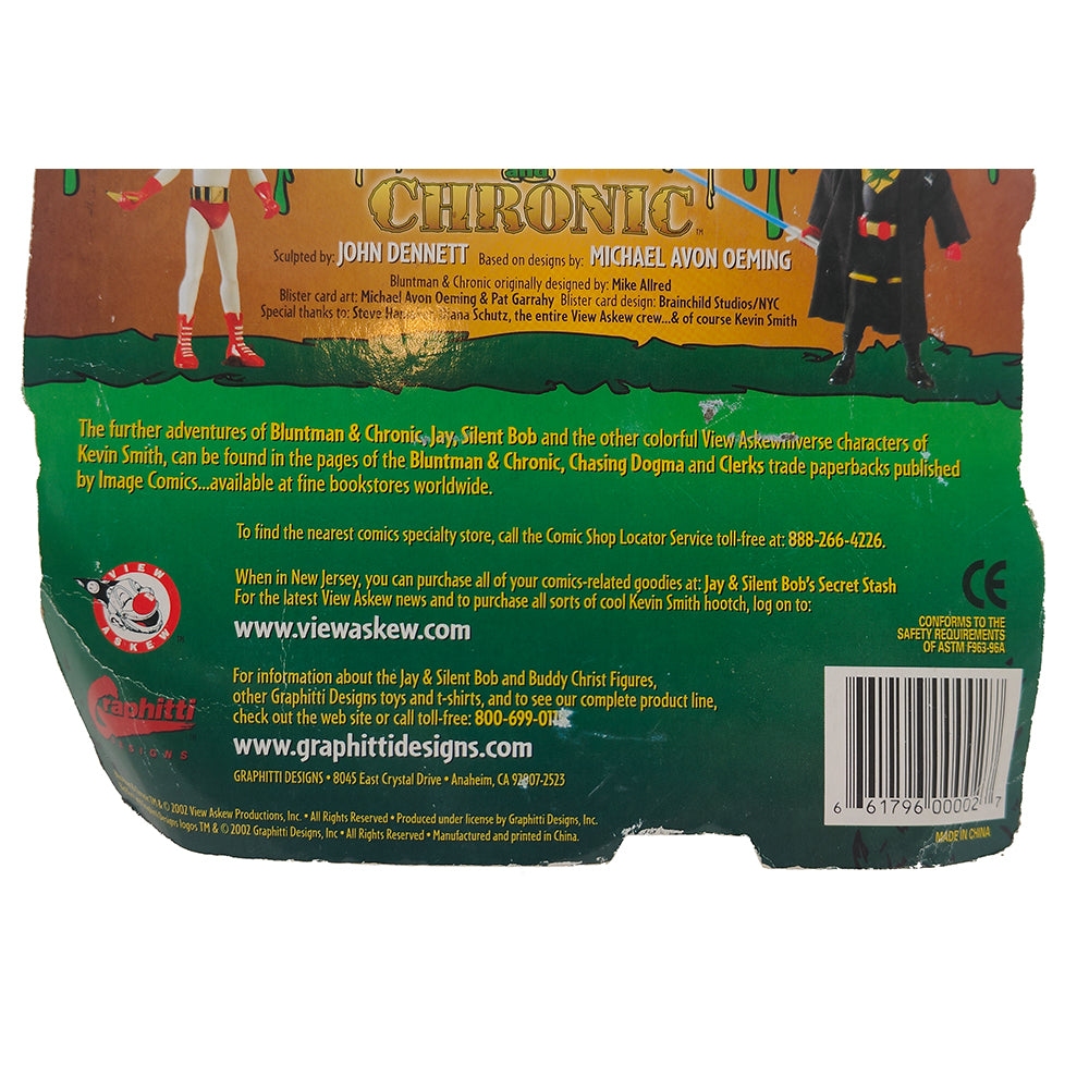 Bluntman And Chronic Set Of 2 Action Figures Big Blast Graphitti Designs 2002 – Movie Icons & Heroes, Vintage Brands, 20 cm, 2002, pre-owned collector piece, Uncanny Collectibles Dublin Ireland