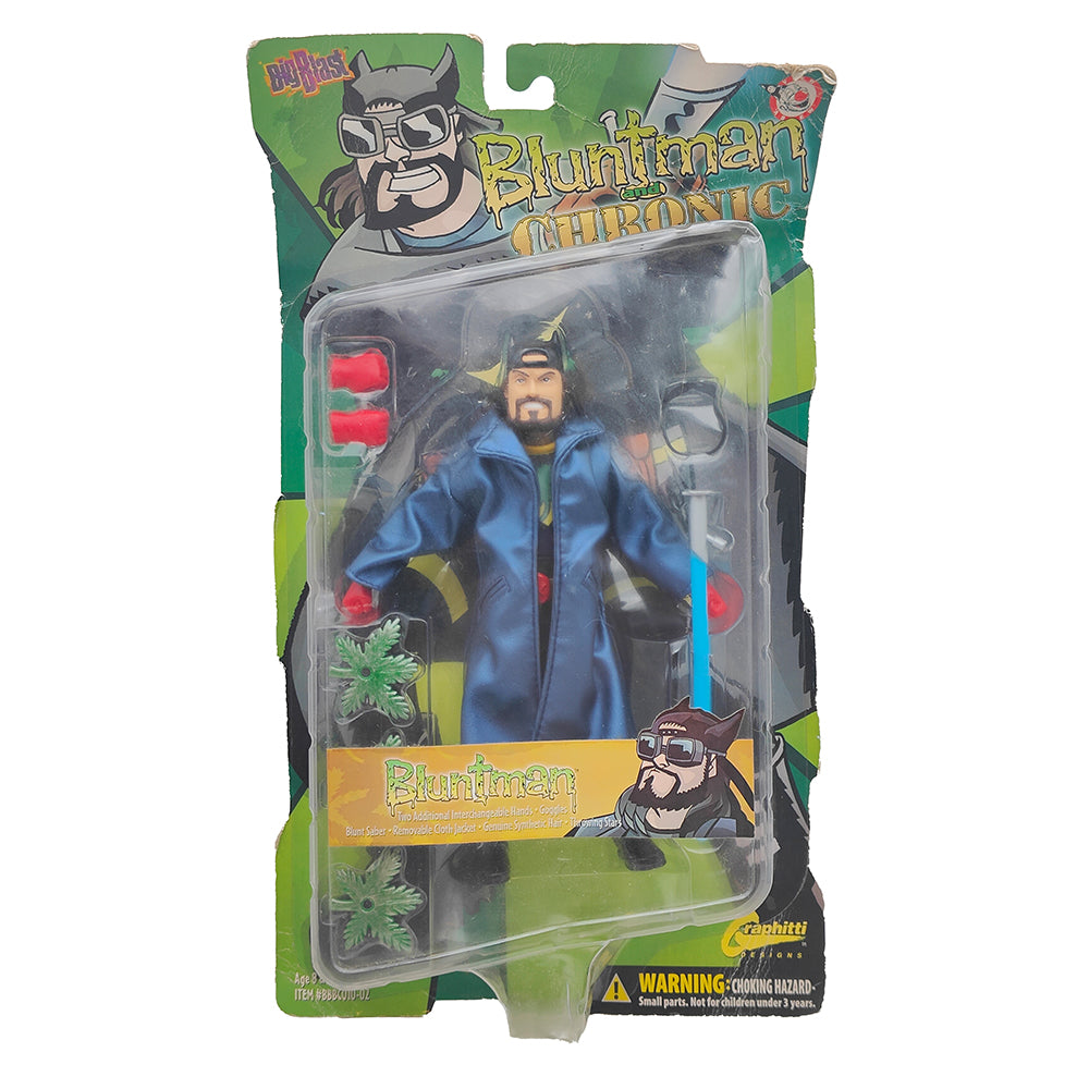 Bluntman And Chronic Set Of 2 Action Figures Big Blast Graphitti Designs 2002 – Movie Icons & Heroes, Vintage Brands, 20 cm, 2002, pre-owned collector piece, Uncanny Collectibles Dublin Ireland