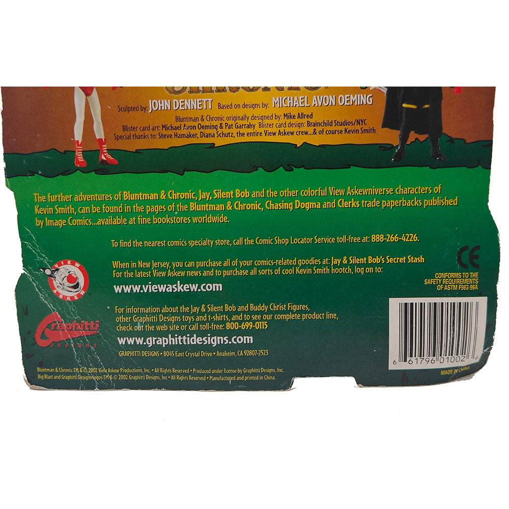 Bluntman And Chronic Set Of 2 Action Figures Big Blast Graphitti Designs 2002 – Movie Icons & Heroes, Vintage Brands, 20 cm, 2002, pre-owned collector piece, Uncanny Collectibles Dublin Ireland