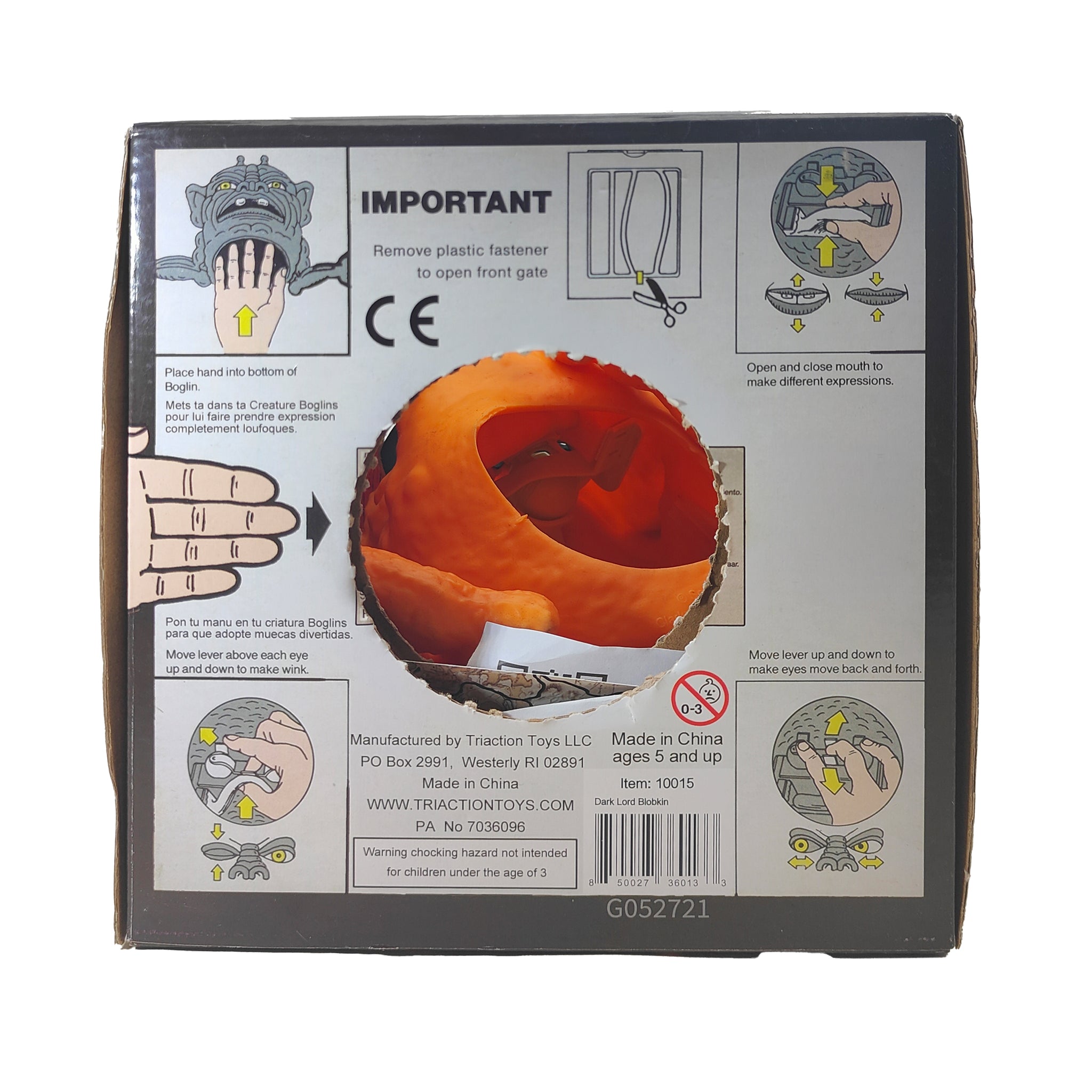 Boglins Dark Lord Blobkin Glow in the Dark Tri Action Toys 2021 – Horror, Tri Action Toys, 17 cm, 2021, pre-owned collector piece, Uncanny Collectibles Dublin Ireland