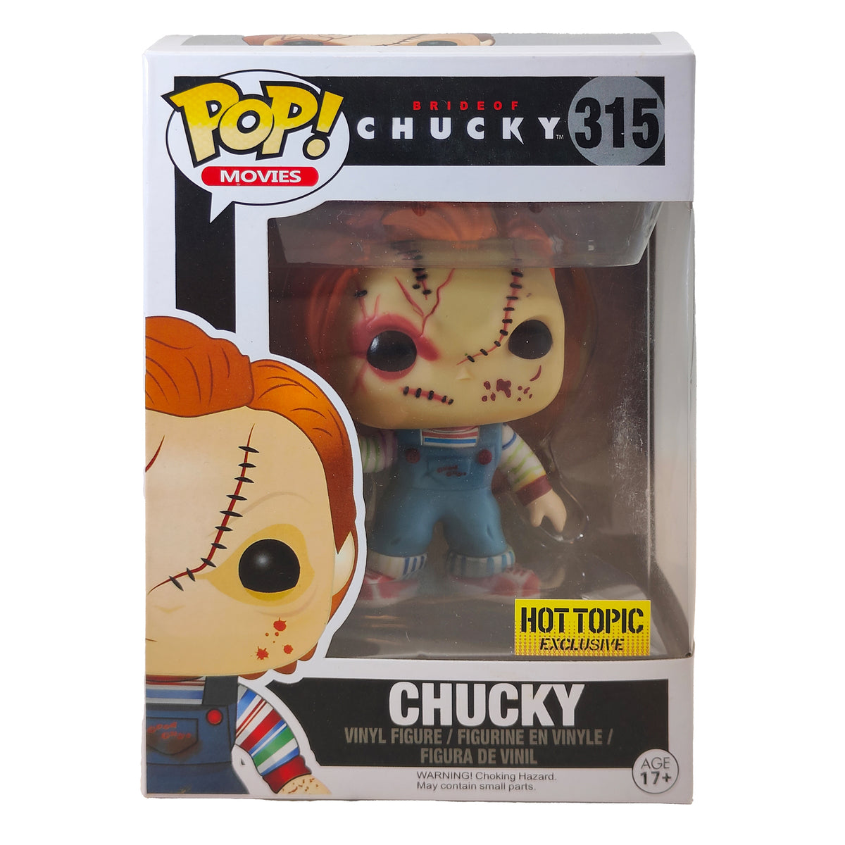 Bride of Chucky Scarred Chucky Funko Pop 315 Hot Topic Exclusive