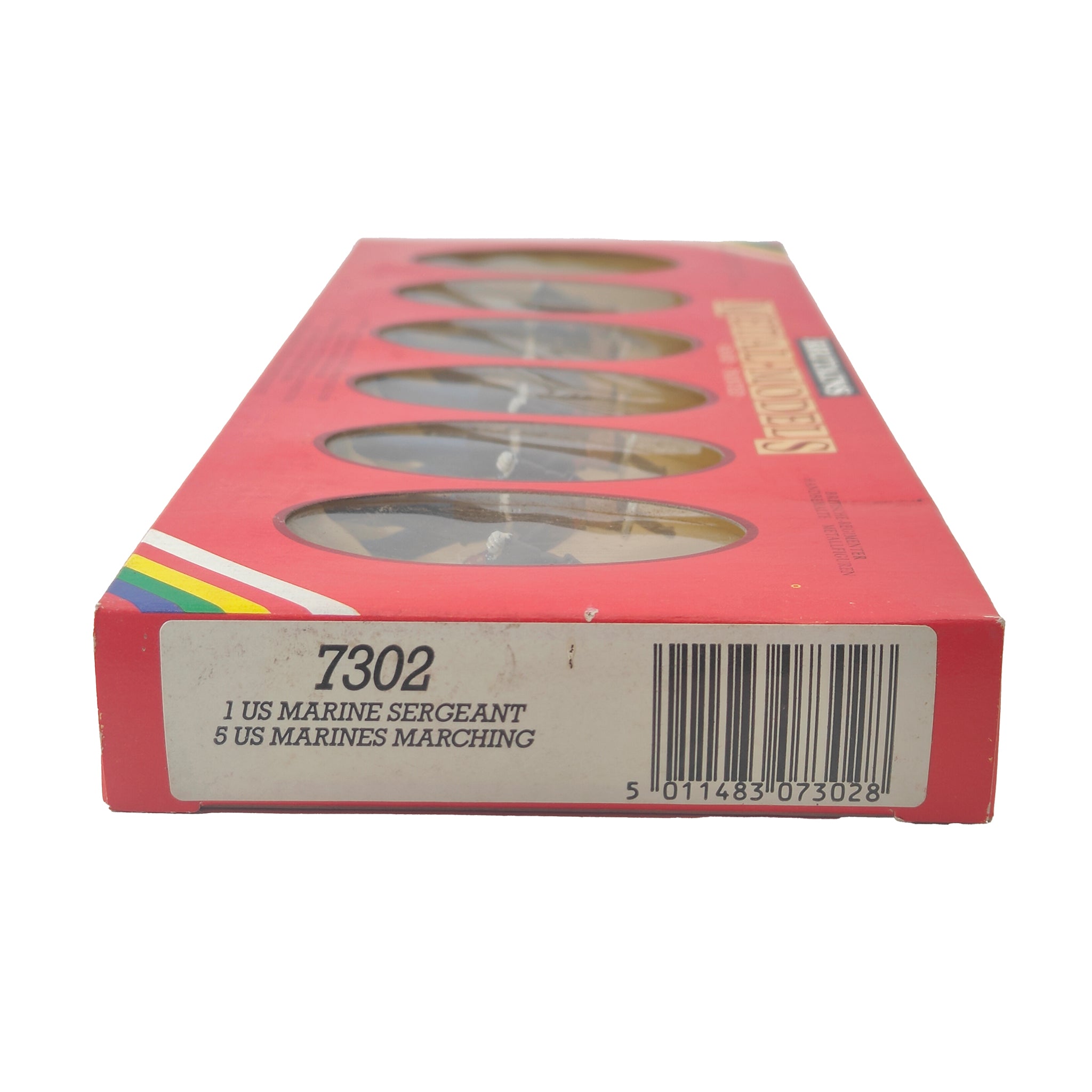 Britains Metal Models 1 U.S. Marine Sergeant 5 U.S. Marines Marching 7302 1986 – Military, Britains, 5 cm, 1986, pre-owned collector piece, Uncanny Collectibles Dublin Ireland