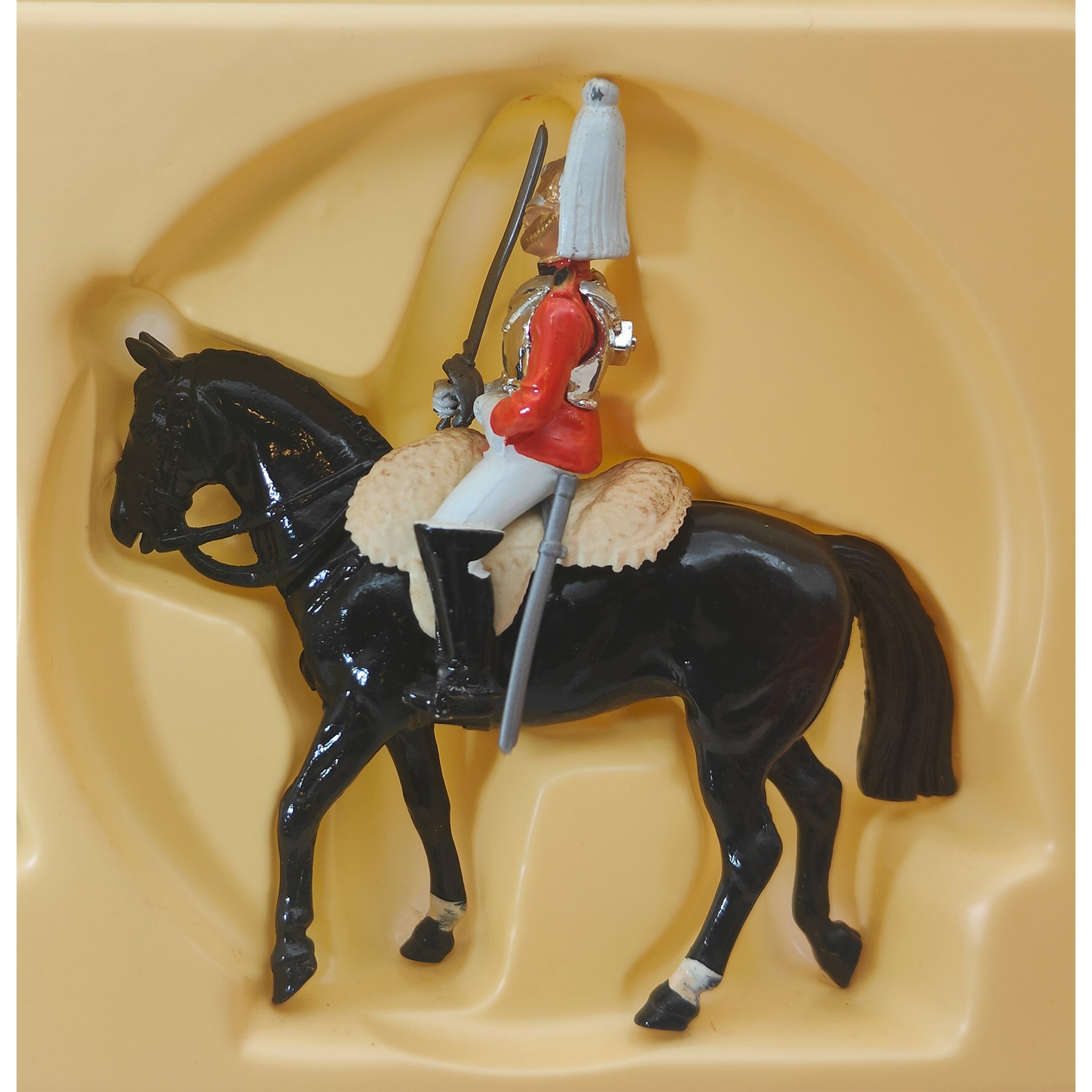 Britains Metal Models Her Majesty Queen Elizabeth Mounted Lifeguard And Horseguard 7233 1986 – Military, Britains, 5 cm, 1986, pre-owned collector piece, Uncanny Collectibles Dublin Ireland