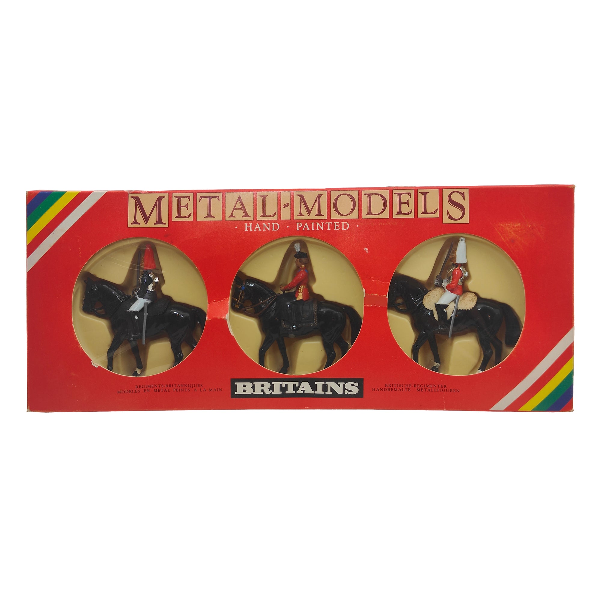 Britains Metal Models Her Majesty Queen Elizabeth Mounted Lifeguard And Horseguard 7233 1986