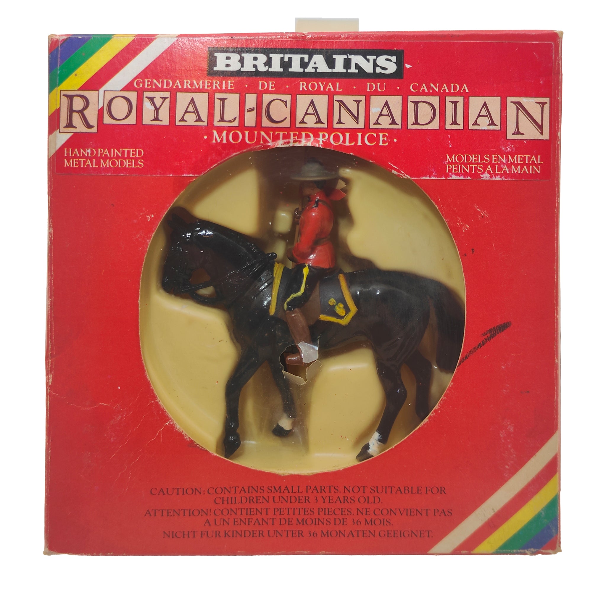 Britains Metal Models Royal Canadian Mounted Police 7234 1986 – Military, Britains, 5 cm, 1986, pre-owned collector piece, Uncanny Collectibles Dublin Ireland