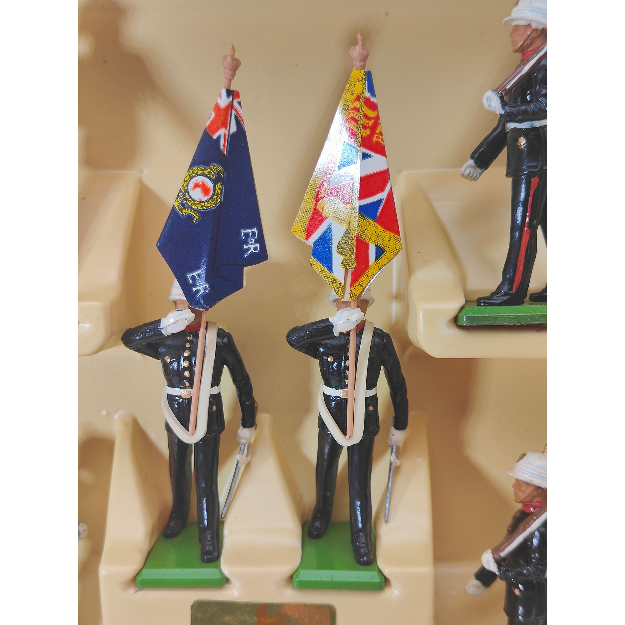 Britains Metal Models Royal Marine Colour Party And Escort 7202 1986