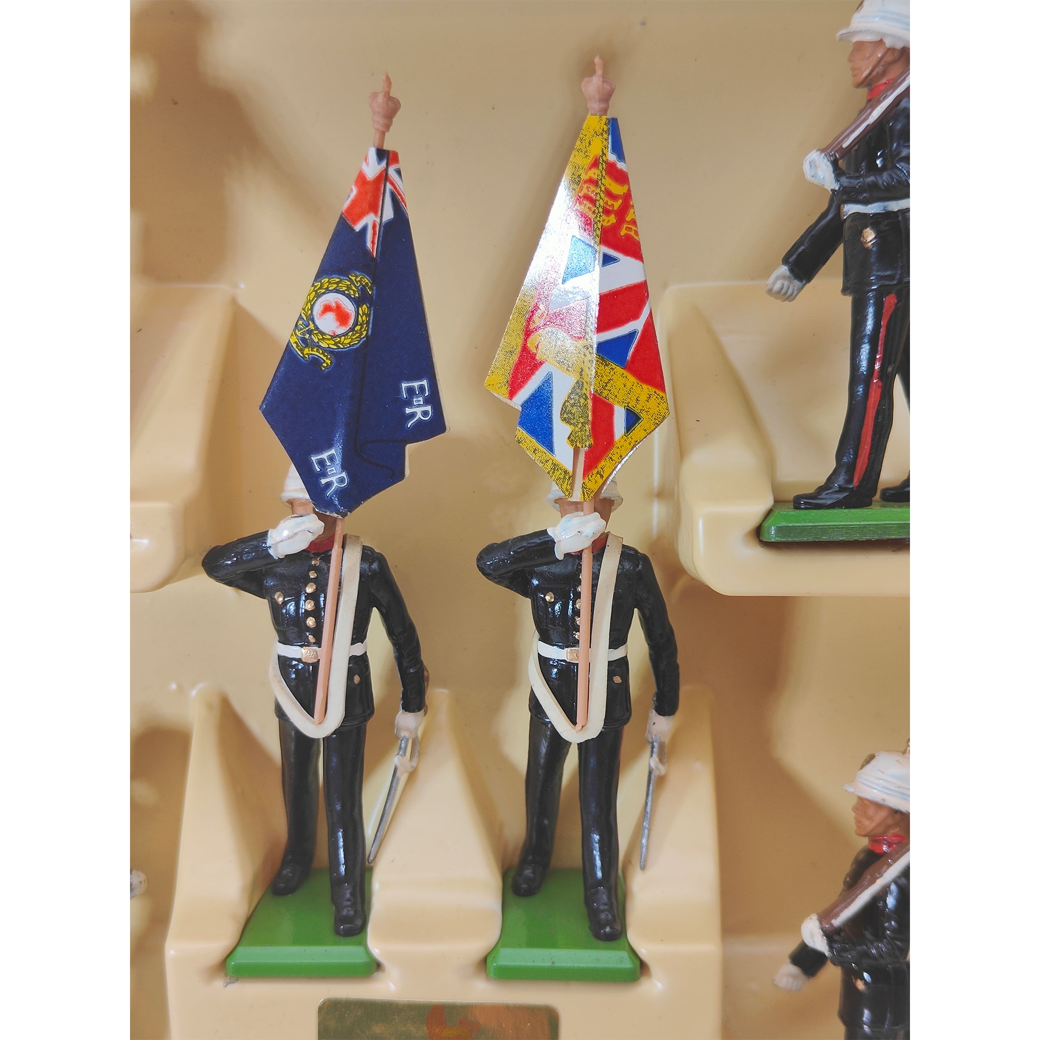 Britains Metal Models Royal Marine Colour Party And Escort 7202 1986 – Military, Britains, 5 cm, 1986, pre-owned collector piece, Uncanny Collectibles Dublin Ireland