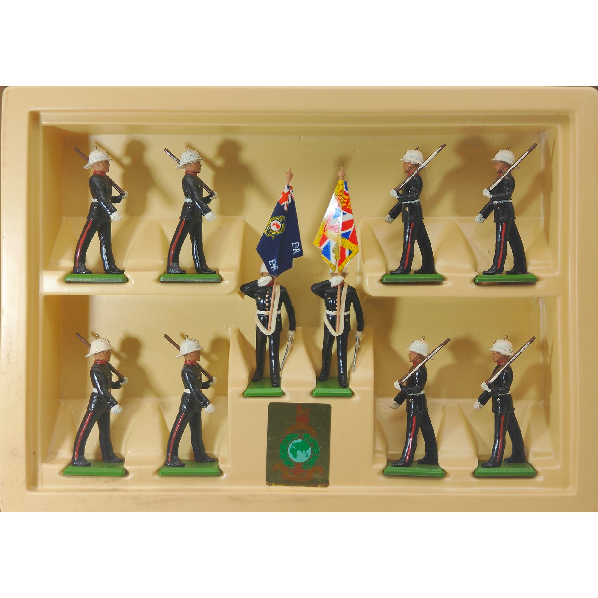 Britains Metal Models Royal Marine Colour Party And Escort 7202 1986