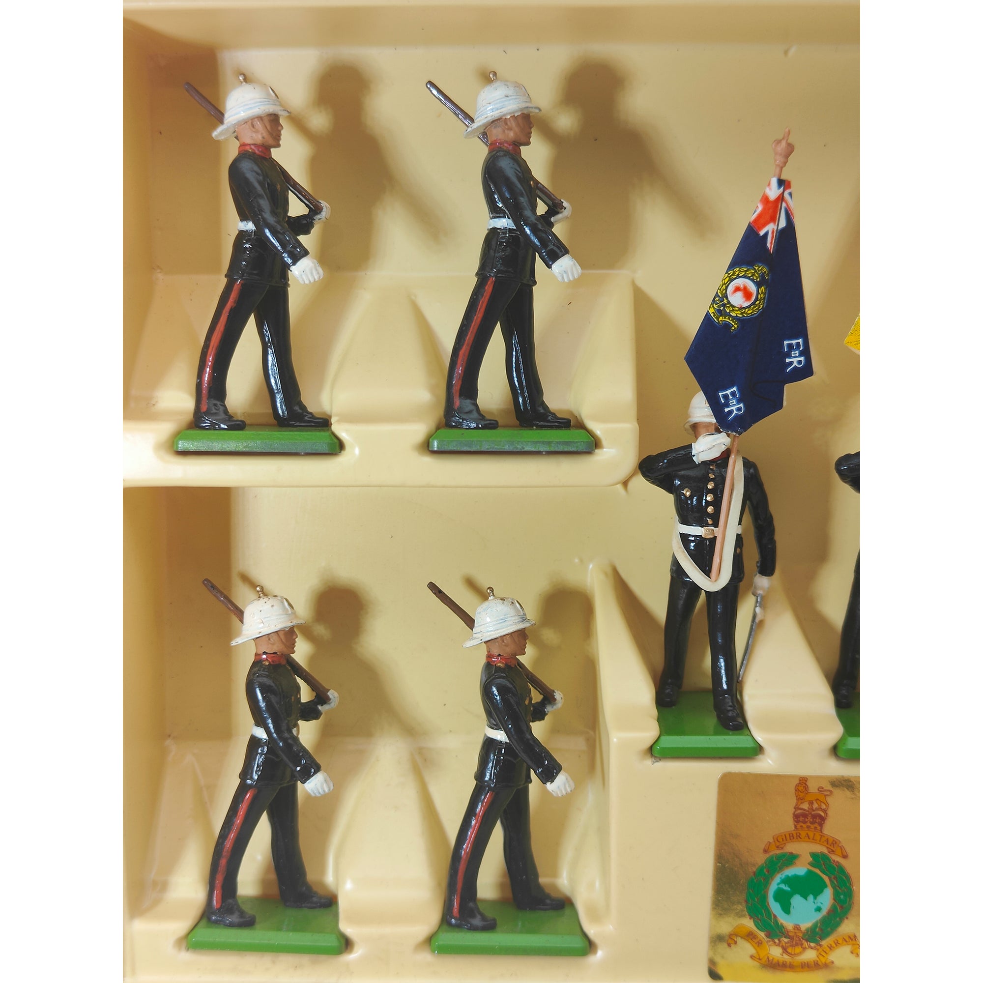 Britains Metal Models Royal Marine Colour Party And Escort 7202 1986