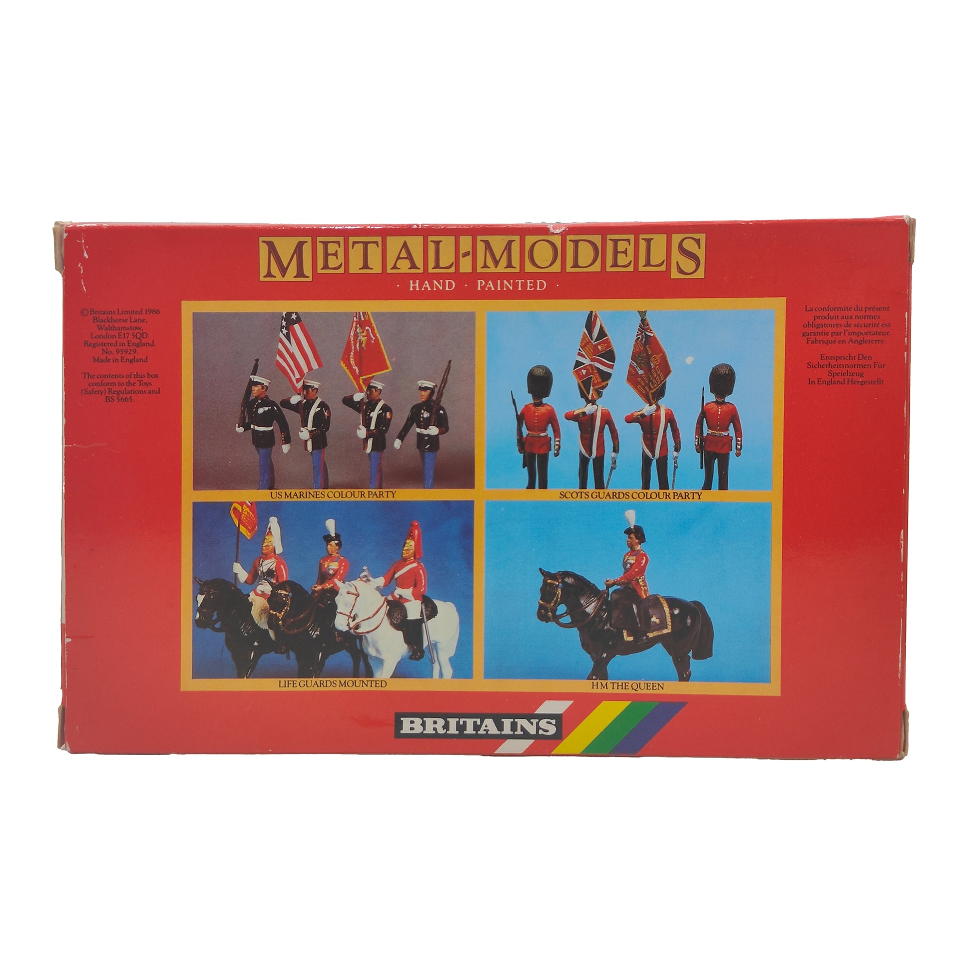 Britains Metal Models U.S. Air Force Colour Party 7307 1986
