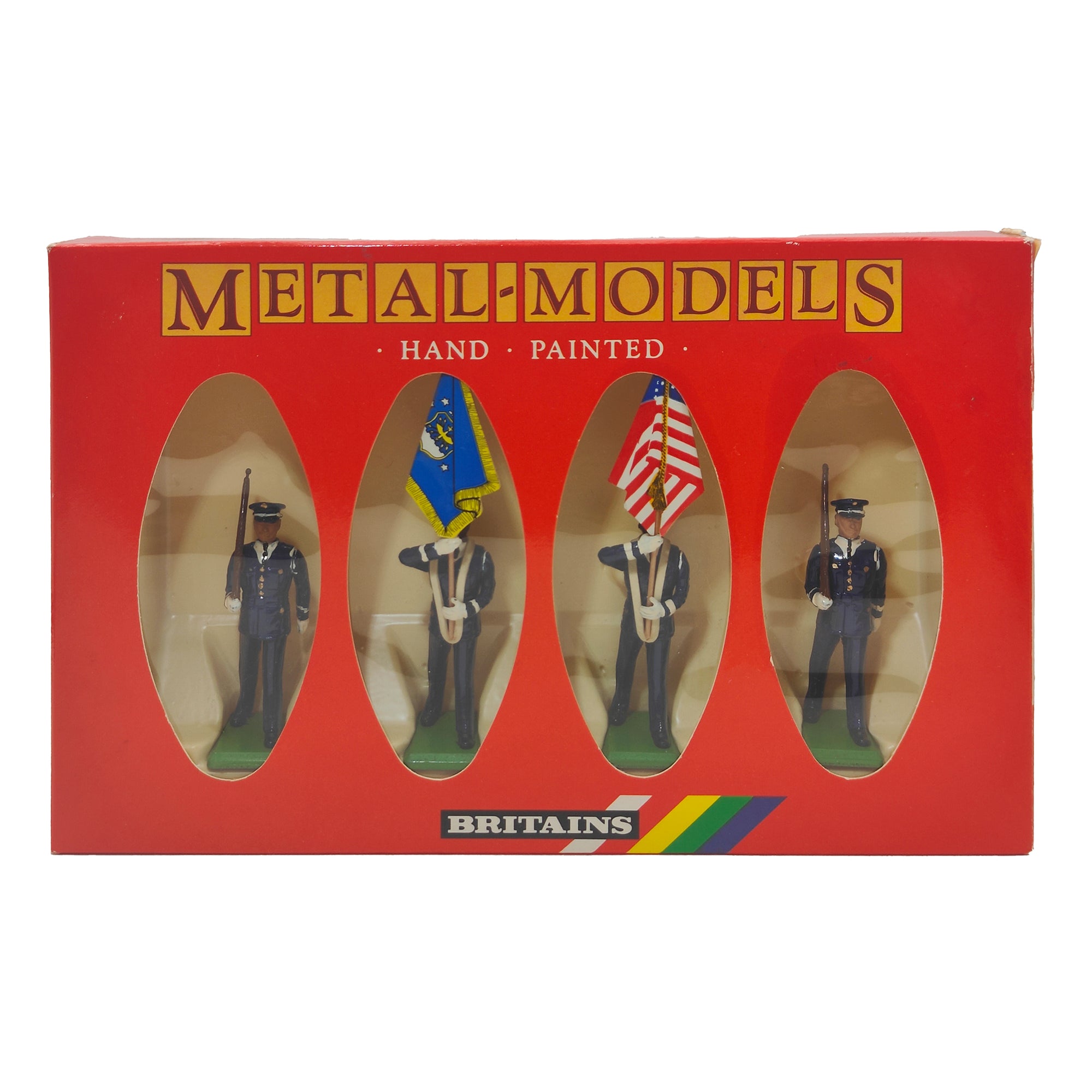 Britains Metal Models U.S. Air Force Colour Party 7307 1986