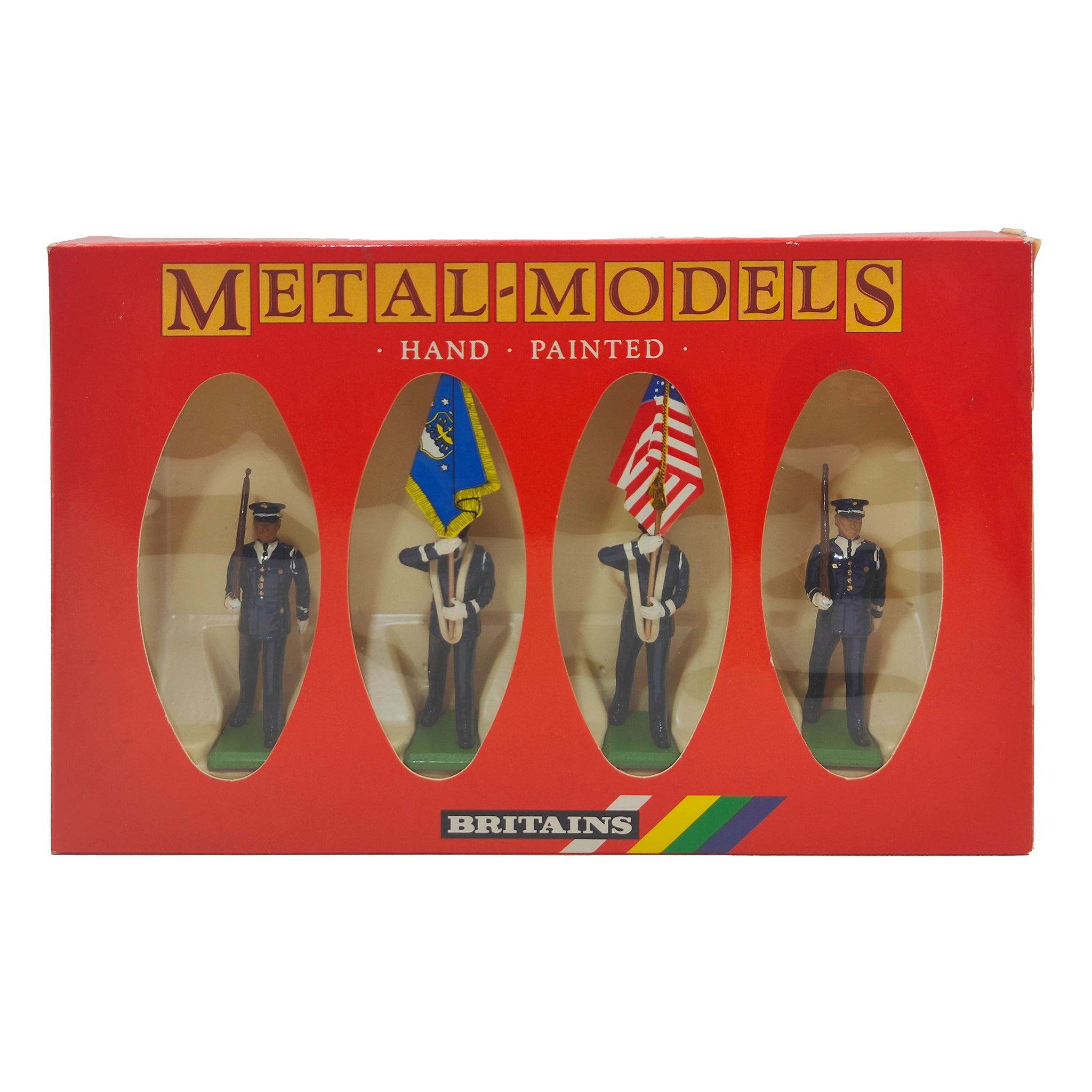 Britains Metal Models U.S. Air Force Colour Party 7307 1986 – Military, Britains, 5 cm, 1986, pre-owned collector piece, Uncanny Collectibles Dublin Ireland